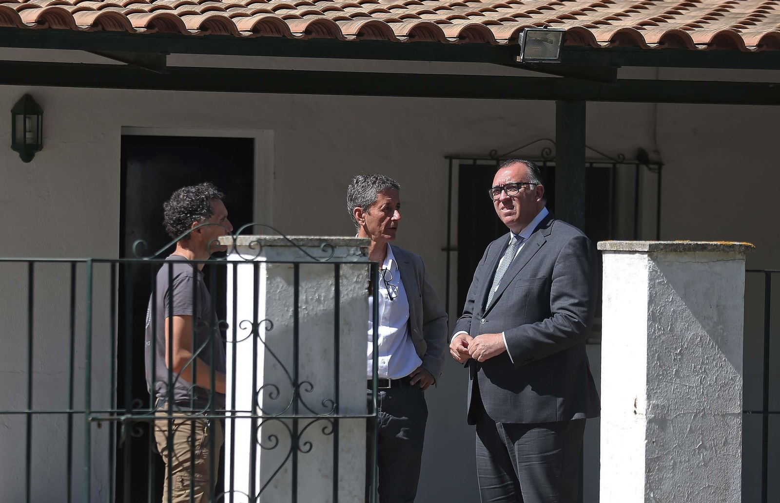 Fotos de la visita de Arturo Bernal al enclave arqueológico de Carteia.