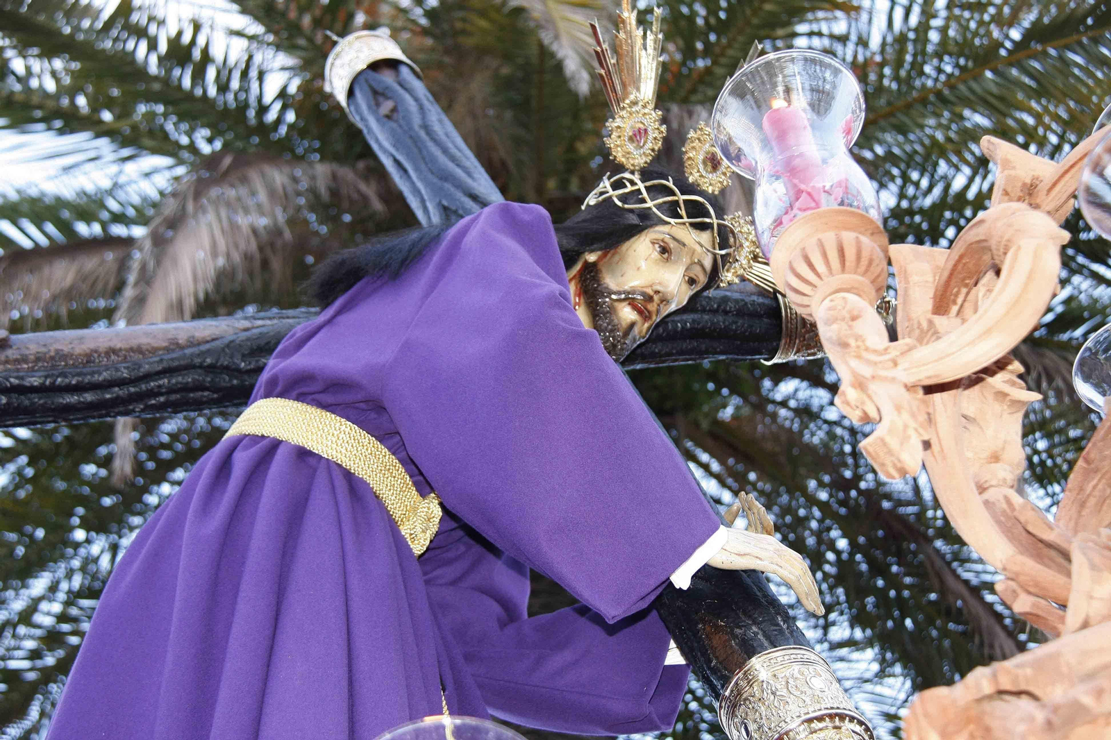 Nuestro Padre Jesús de los Afligidos, en su salida procesional del pasado año.