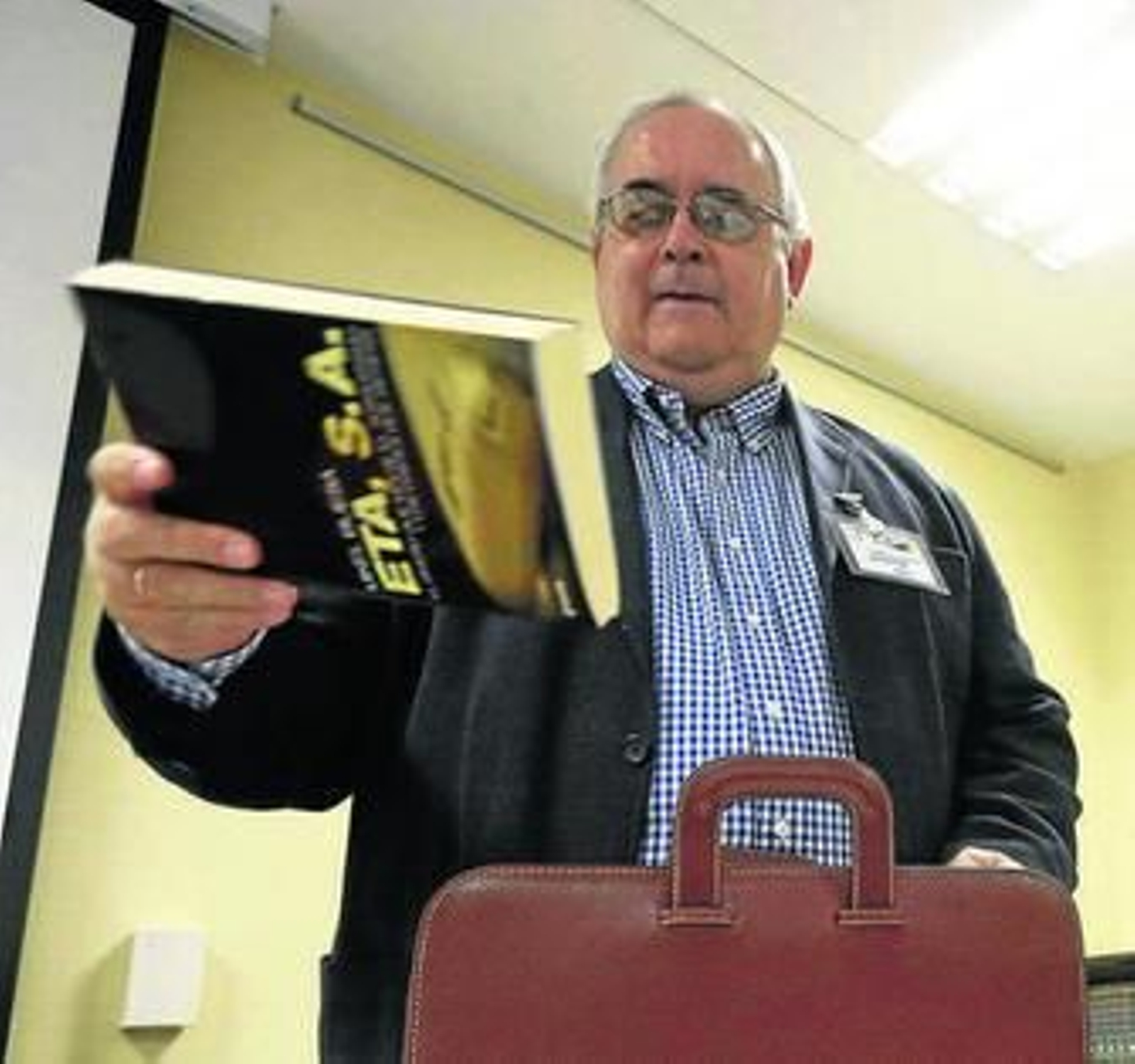 Buesa, antes de participar ayer en un curso sobre terrorismo en Madrid.