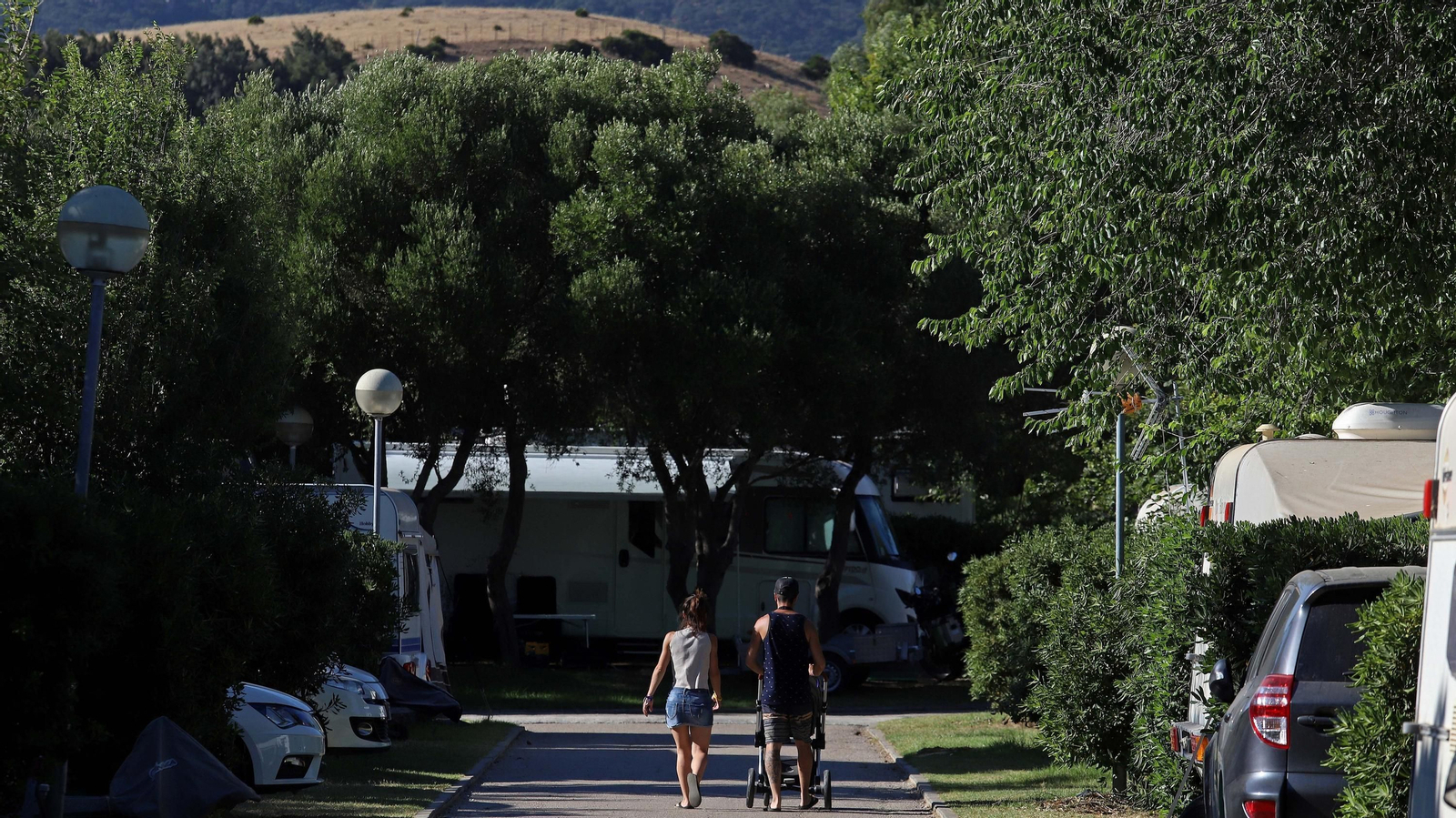 Un camping en la provincia de Cádiz.