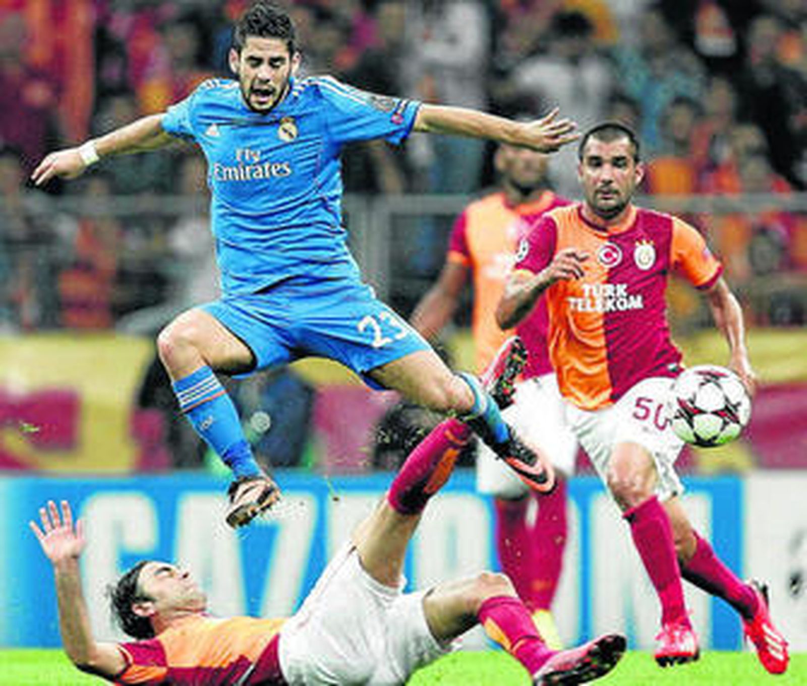 El malagueño Isco en el Galatasaray-Real Madrid, lo más visto de septiembre.