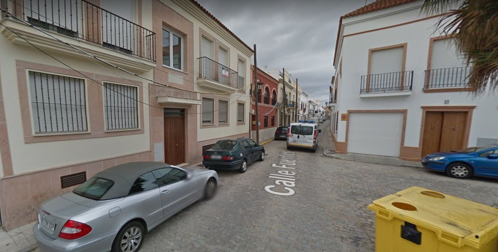 La calle Fuentes de Lepe, donde sucedieron los hechos el pasado viernes.