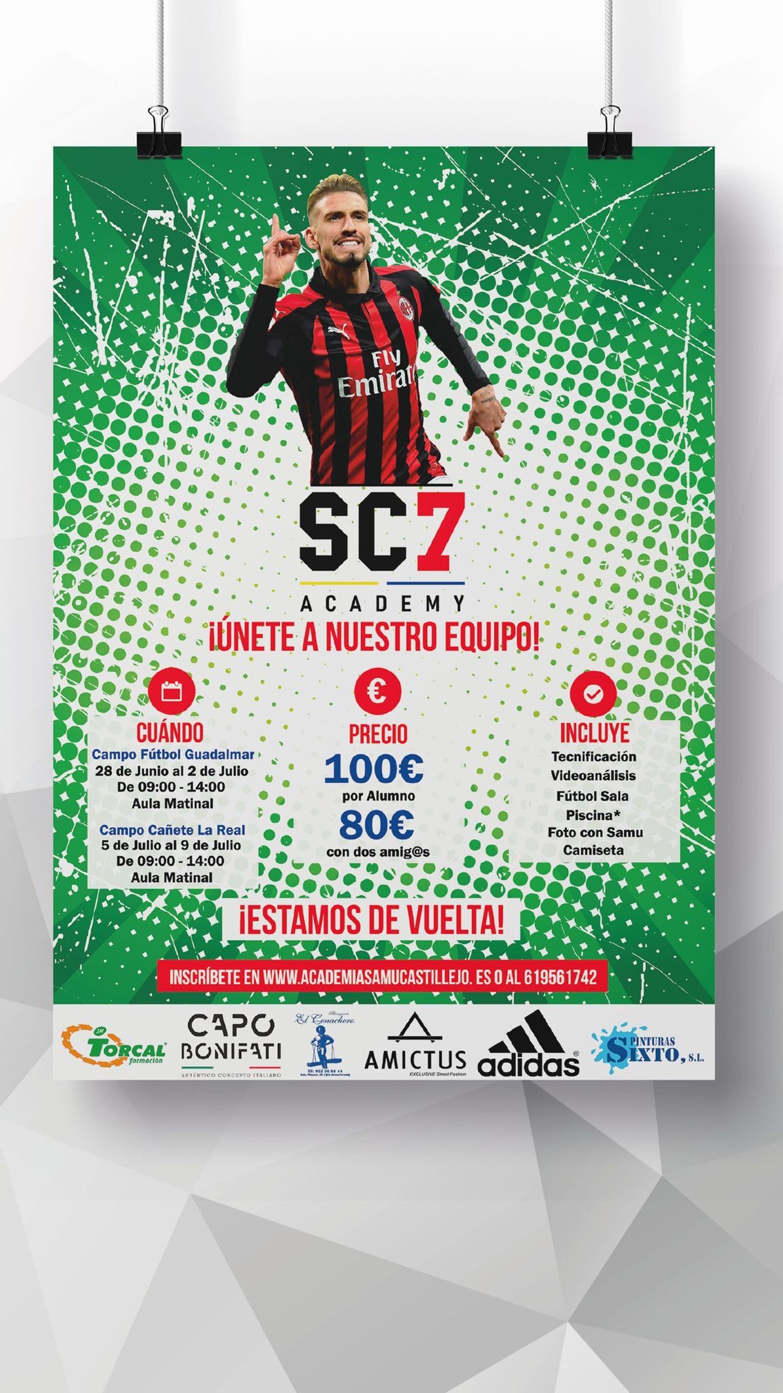 El cartel del campus de Samu Castillejo