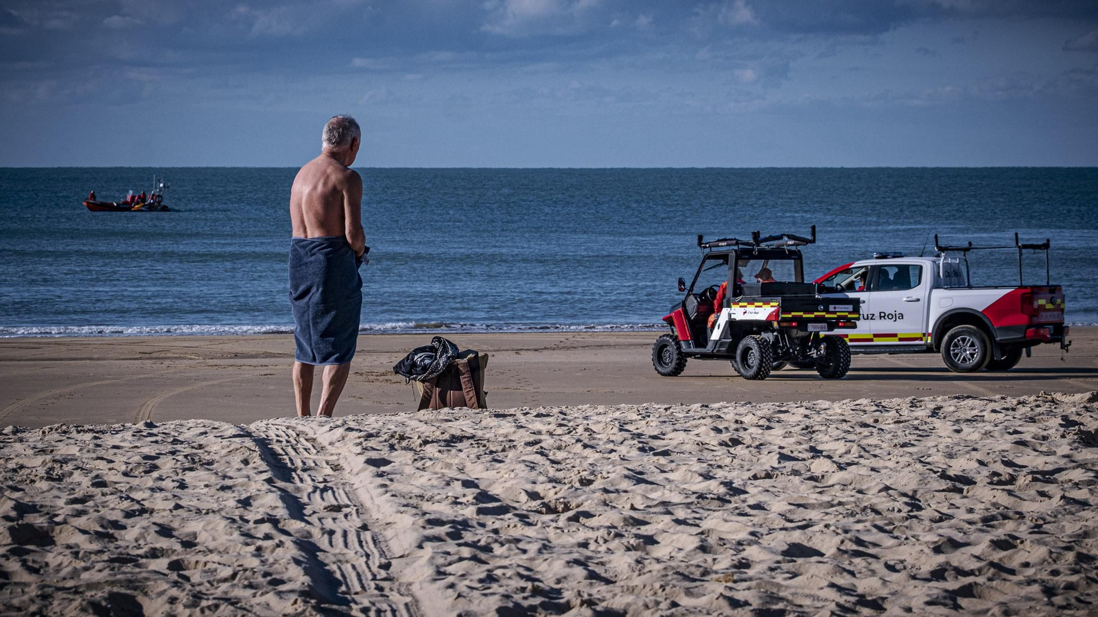 Todas las imágenes del simulacro de tsunami en Cádiz