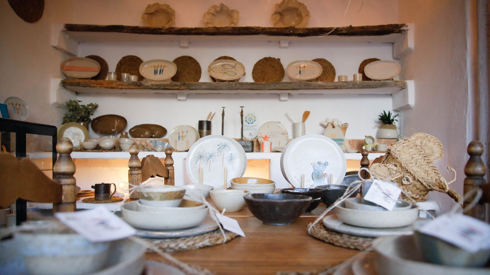 Piezas de la tienda.