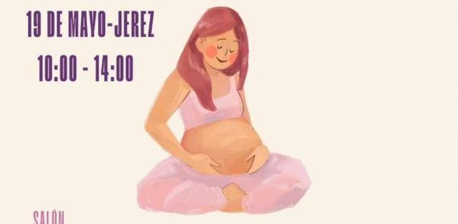 Cartel del evento dedicado en Jerez a la Semana Mundial del Parto y Nacimiento Respetado.