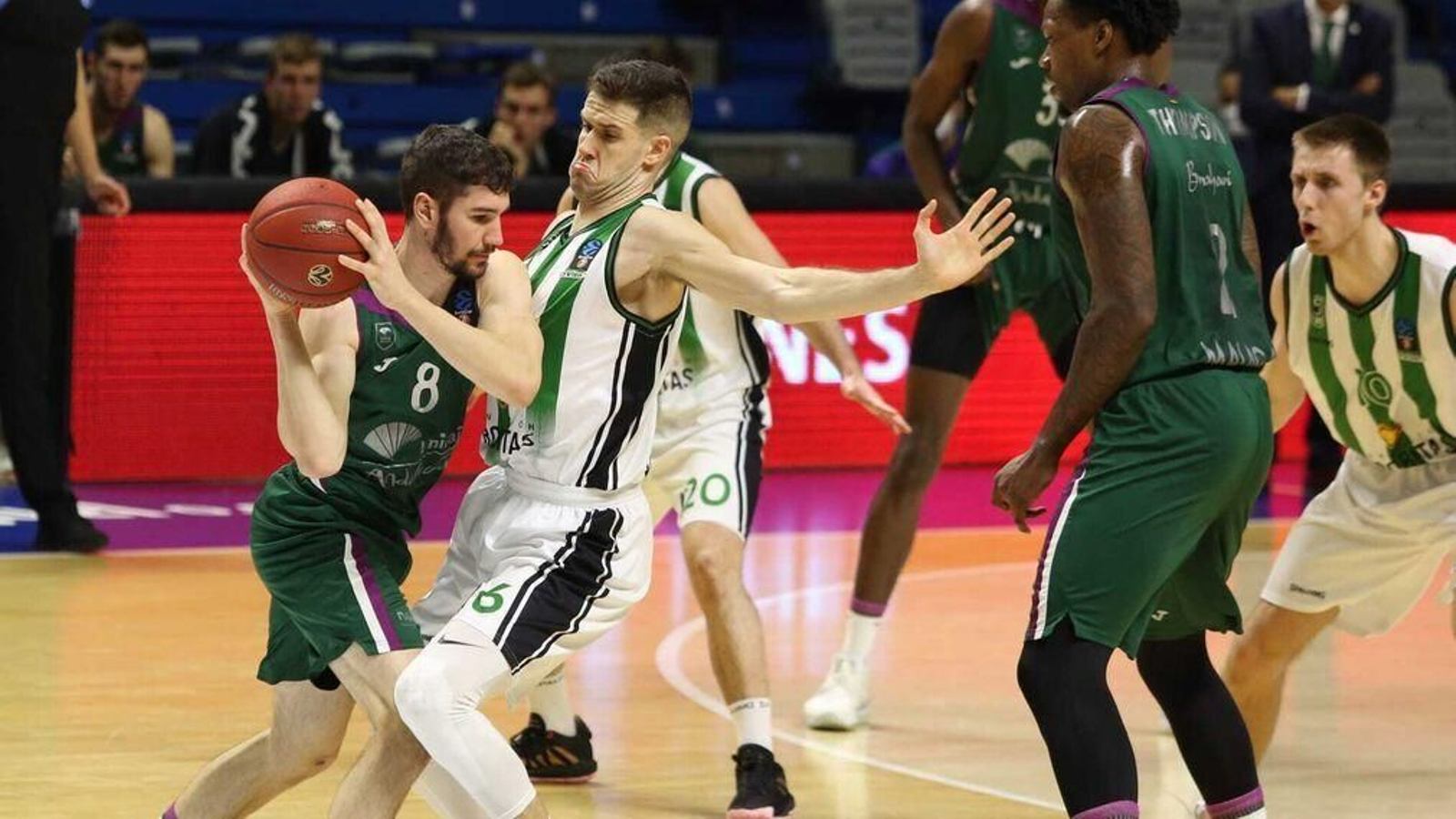 Lance del último partido del Unicaja en Eurocup.