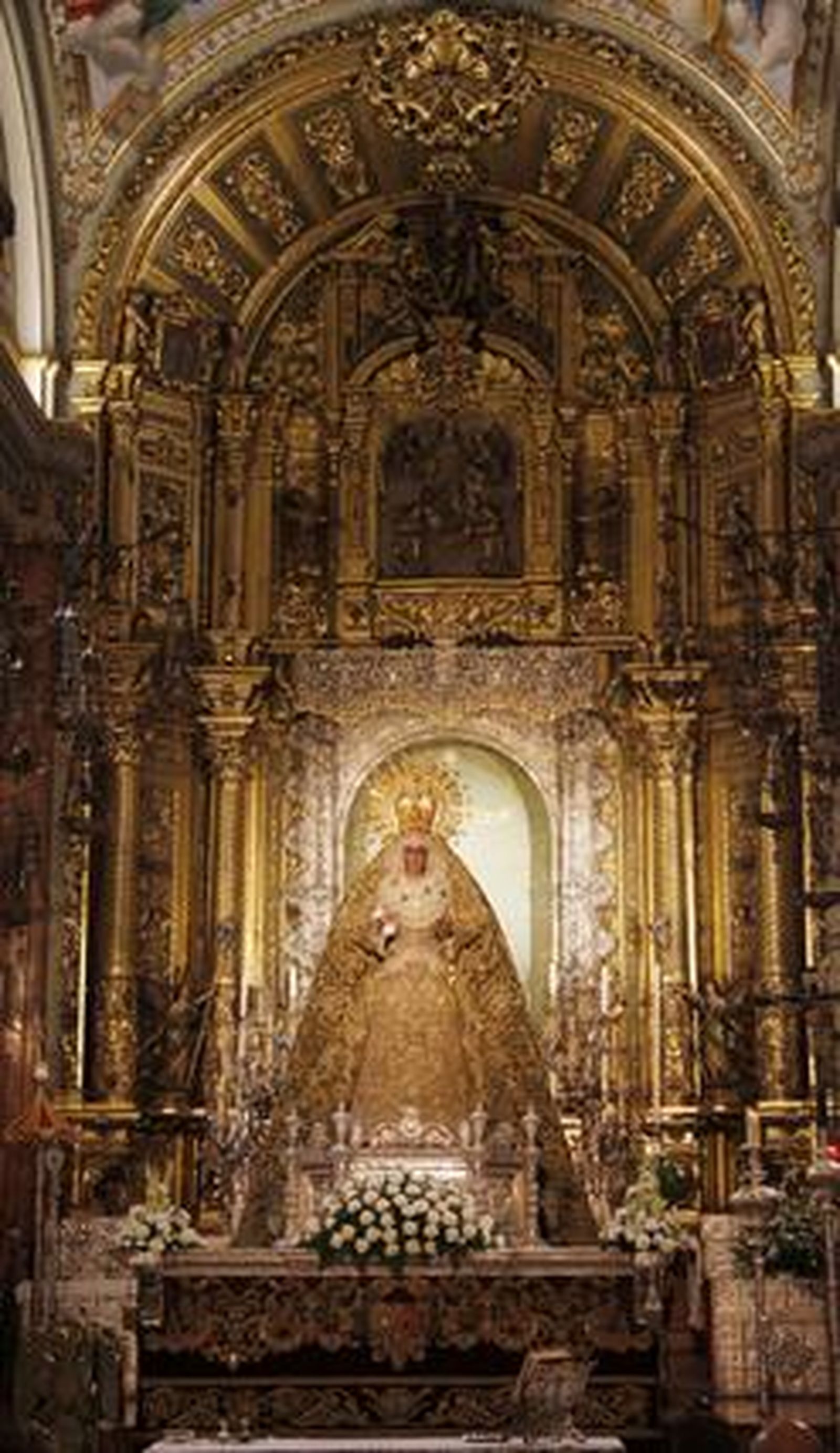 La Virgen será trasladada en la madrugada del próximo sábado a la Cartuja para la beatificación de Madre María de la Purísima.

Foto: Victoria Hidalgo