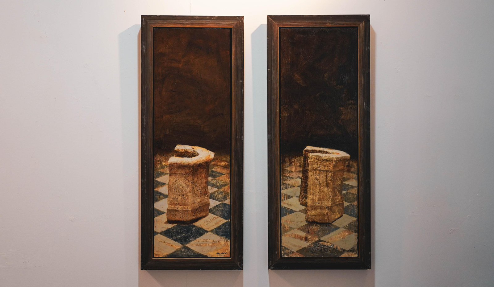 Inauguración de la exposición de Manuel Cano y Javier Machimbarrena en la sala Cajasur de Algeciras