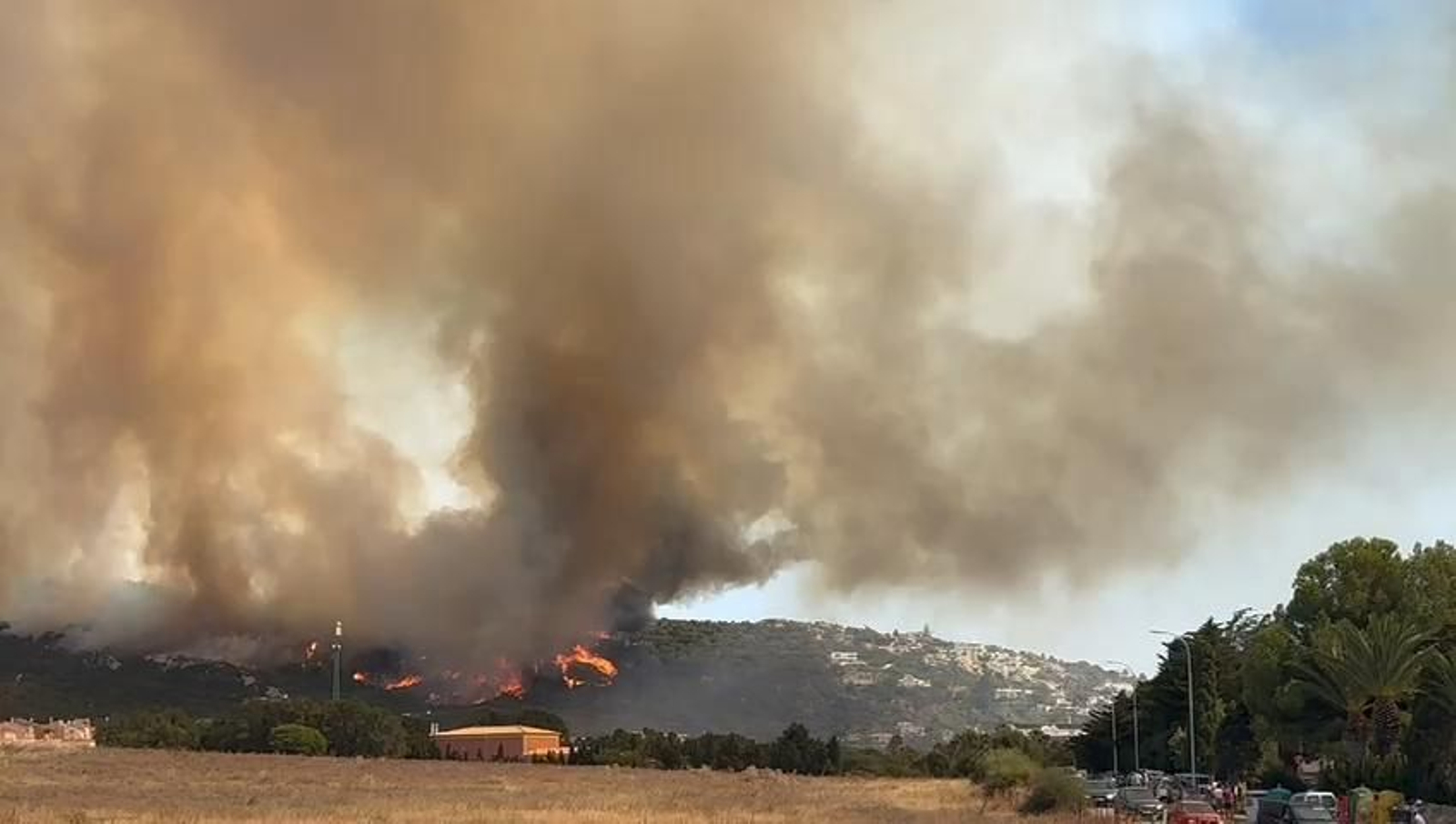 El incendio en Sierra de la Plata, Tarifa.