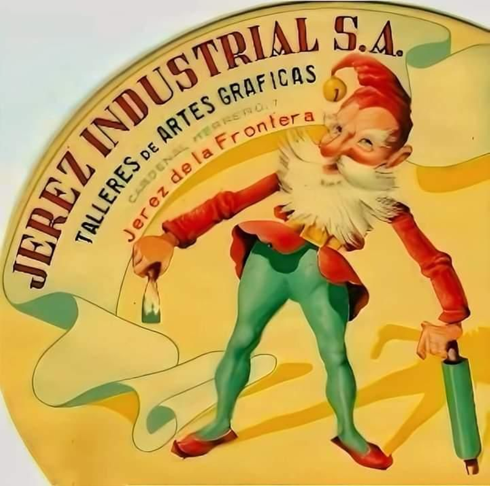 Anuncio de los talleres de artes gráficas Jerez Industrial.