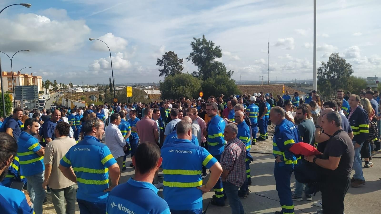 Protesta de trabajadores de Navantia San Fernando, de archivo. Protesta de trabajadores de Navantia San Fernando, de archivo.