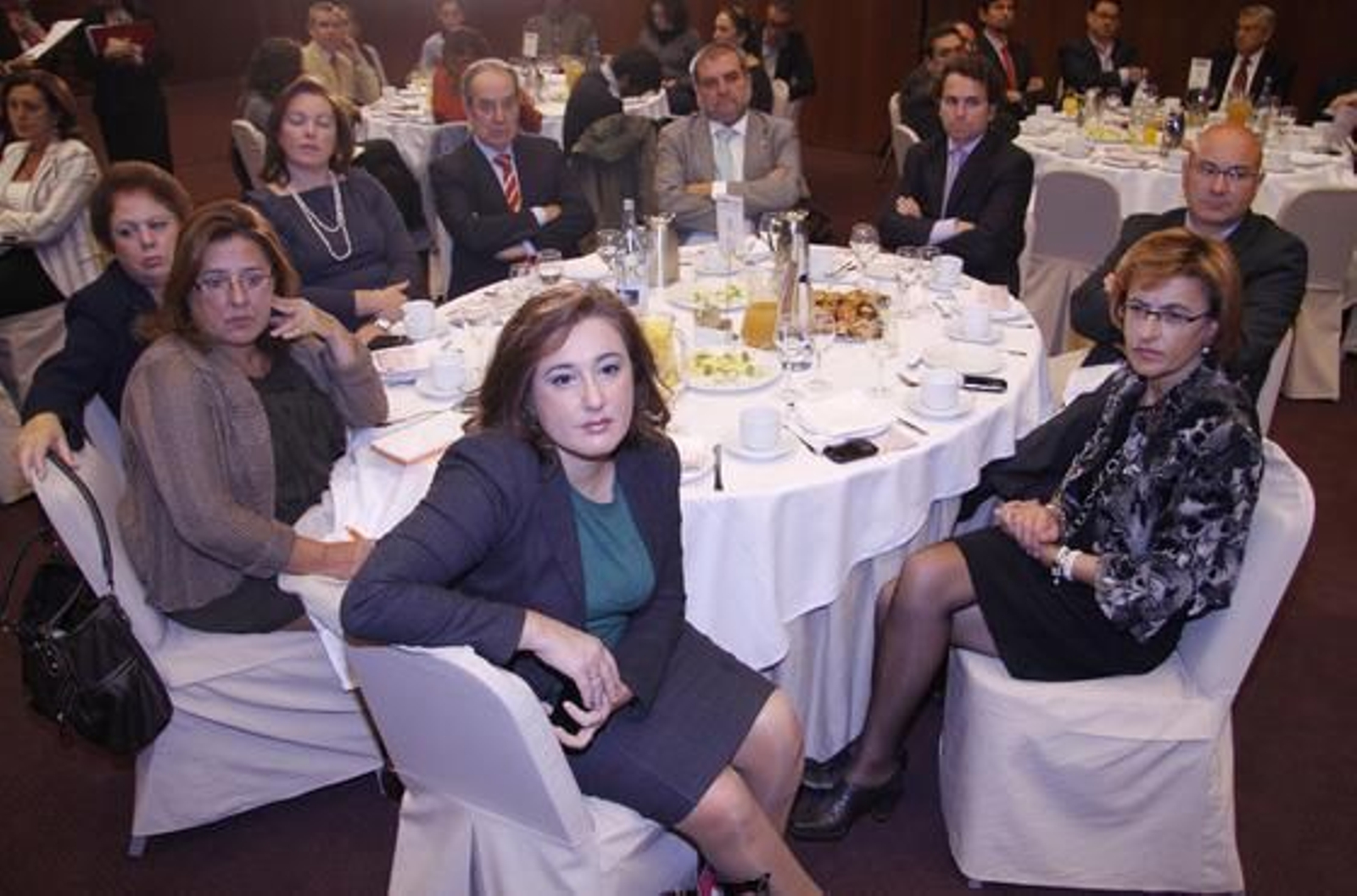 Rocío Palacios, Blanca Alcántara, Antonia Cascales, Antonia Reyes, Francisco Maldonado, José Jaime Mougán, Jesús Ollero, Antonio Escámez y Ana Gámez.

Foto: Juan Carlos V?uez / Victoria Hidalgo