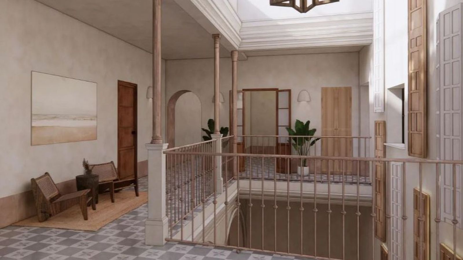 Una imagen del proyecto para construir un hotel en la calle La Palma.