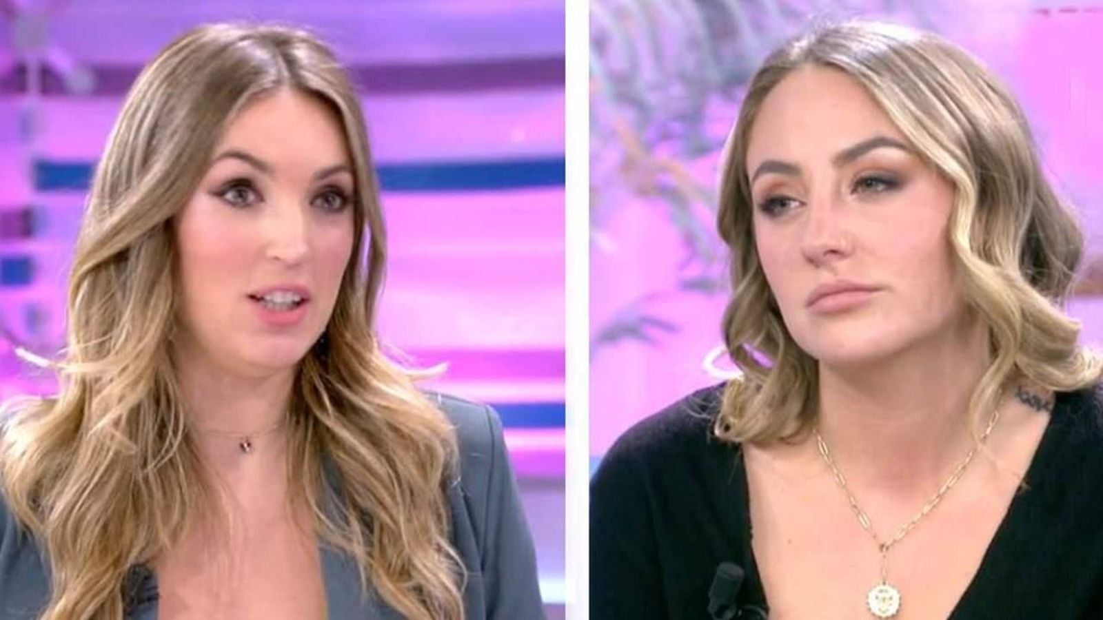 Rocío Flores escucha las declaraciones de la nueva novia de su padre, Marta Riesco.