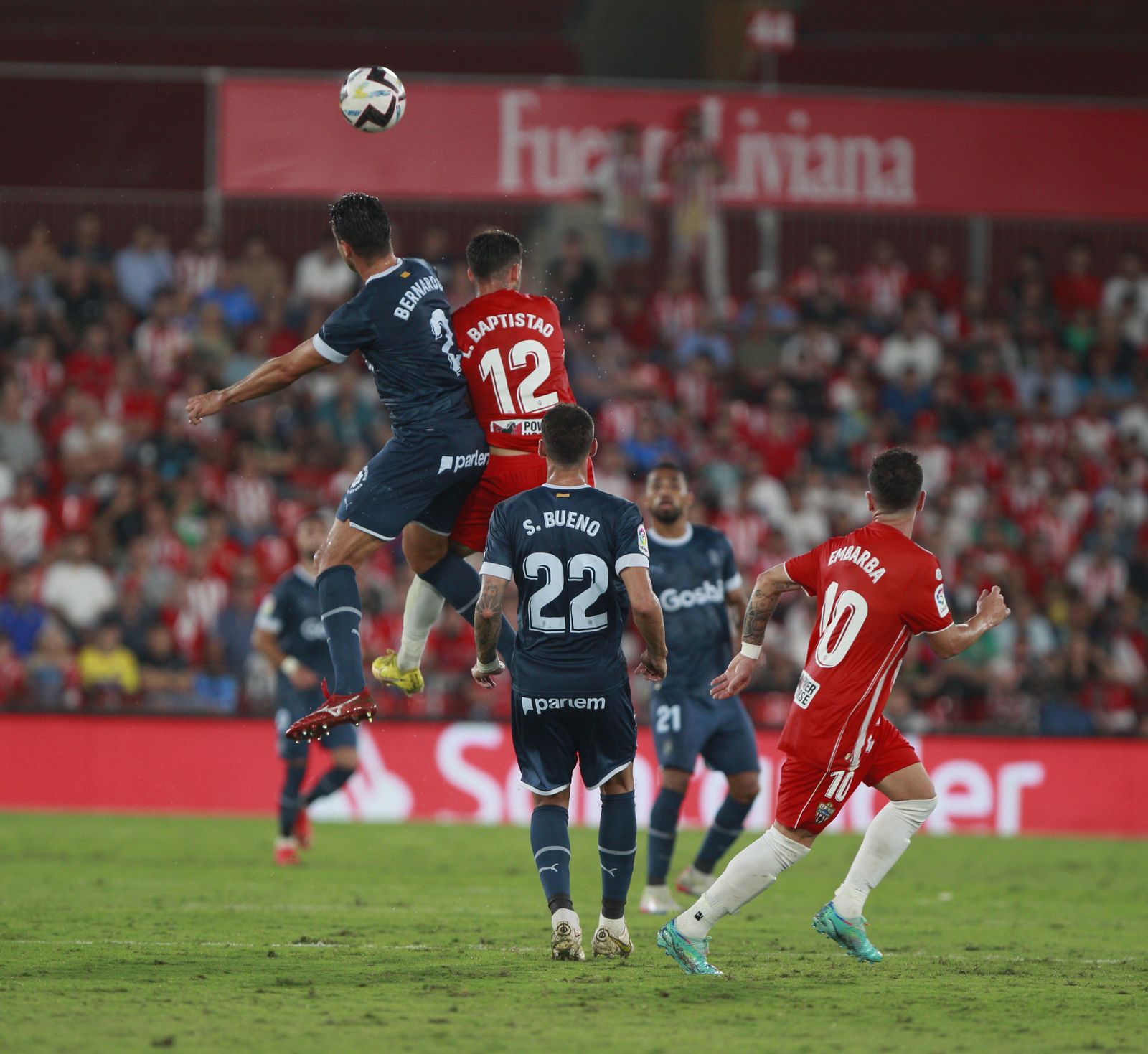 Imágenes del partido de fútbol U.D. Almería-Girona F.C.