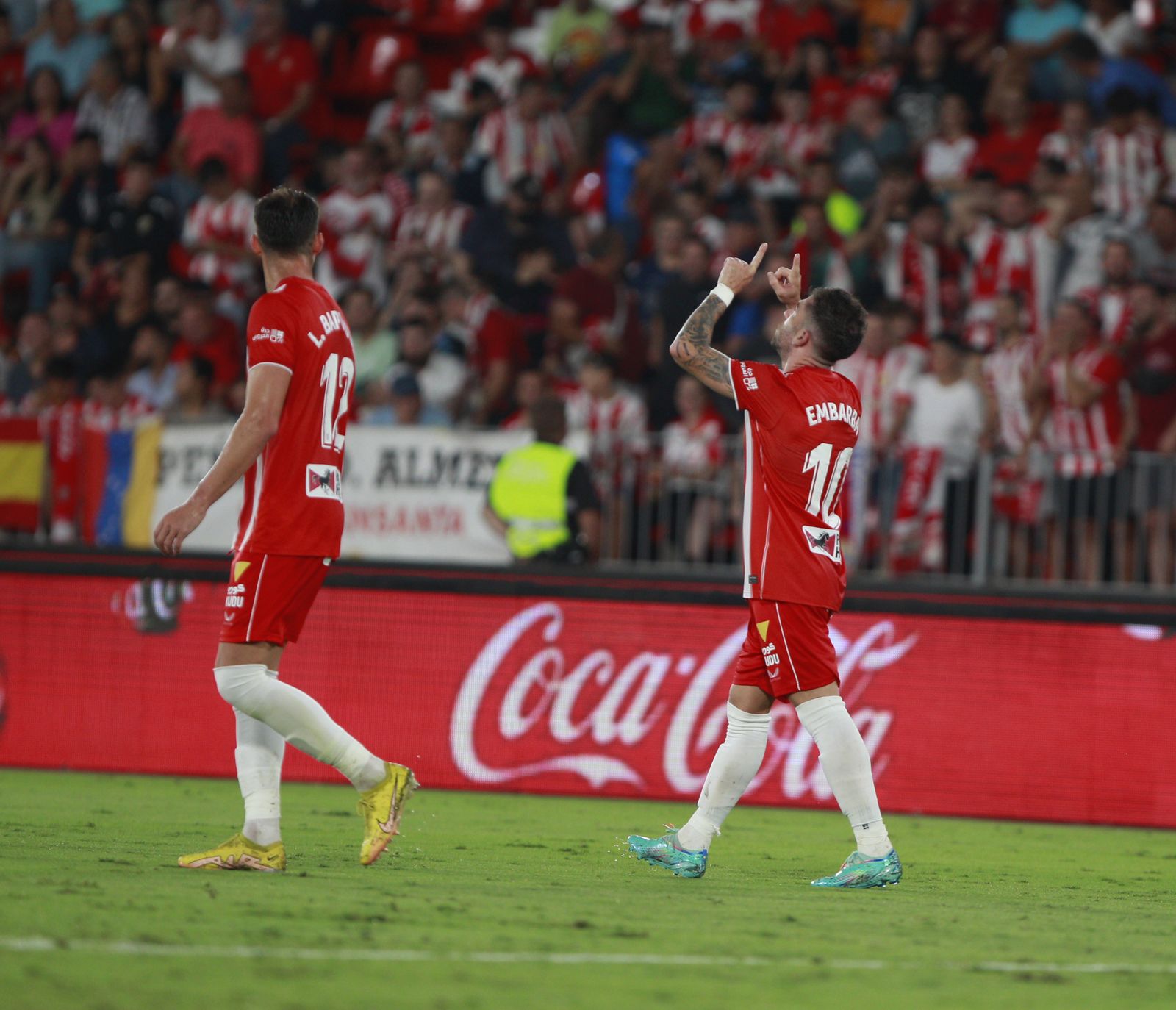 Imágenes del partido de fútbol U.D. Almería-Girona F.C.