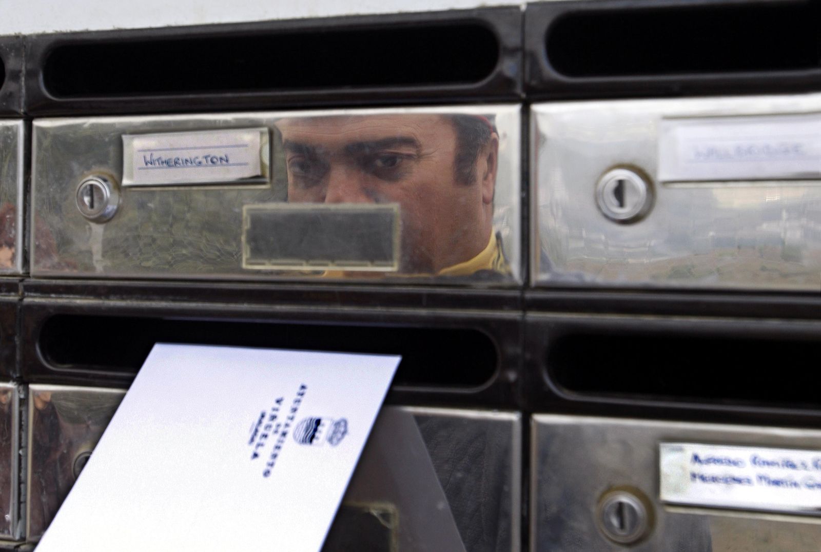 Un cartero rural en la provincia de Málaga.