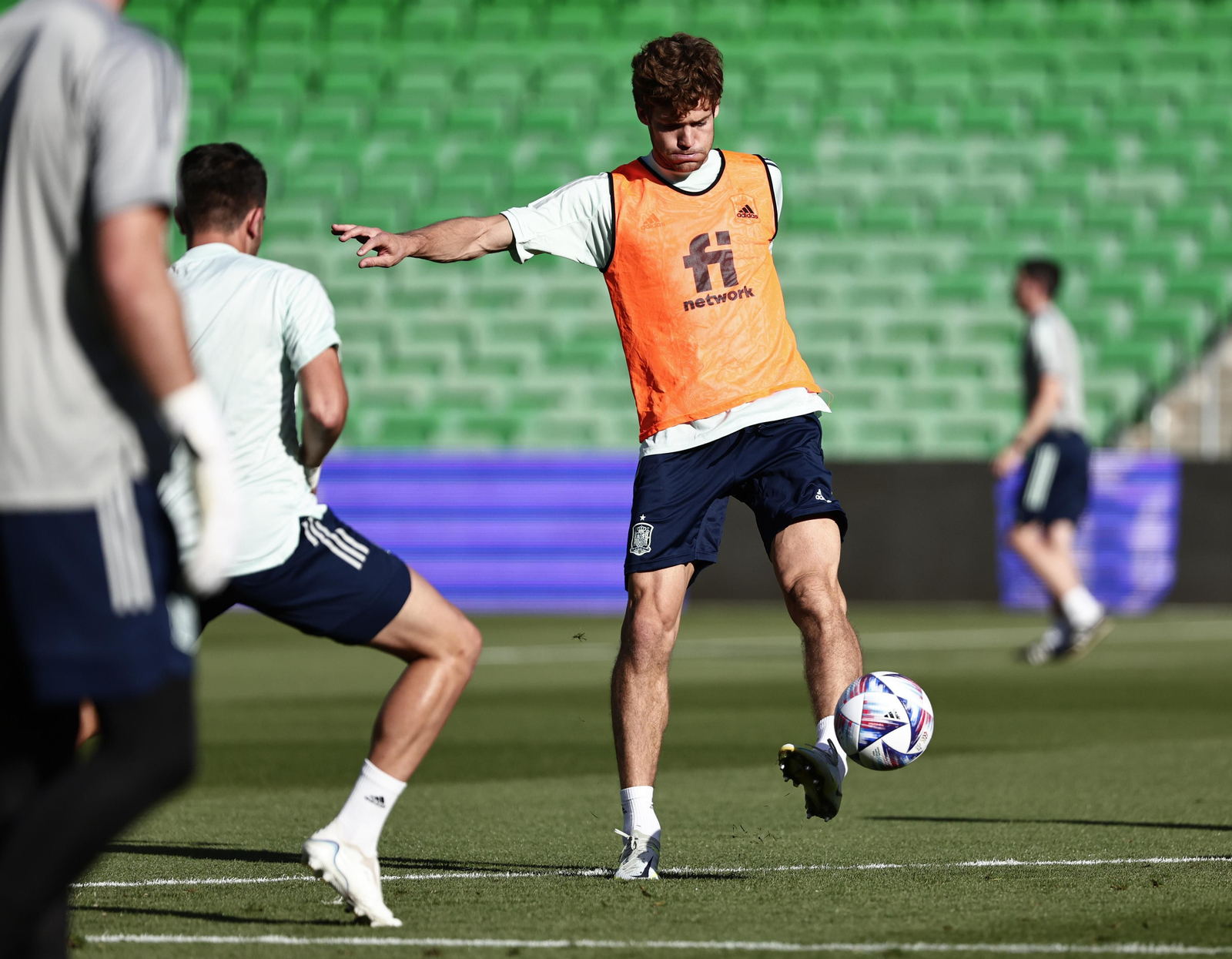 Las imágenes de la selección española en Sevilla