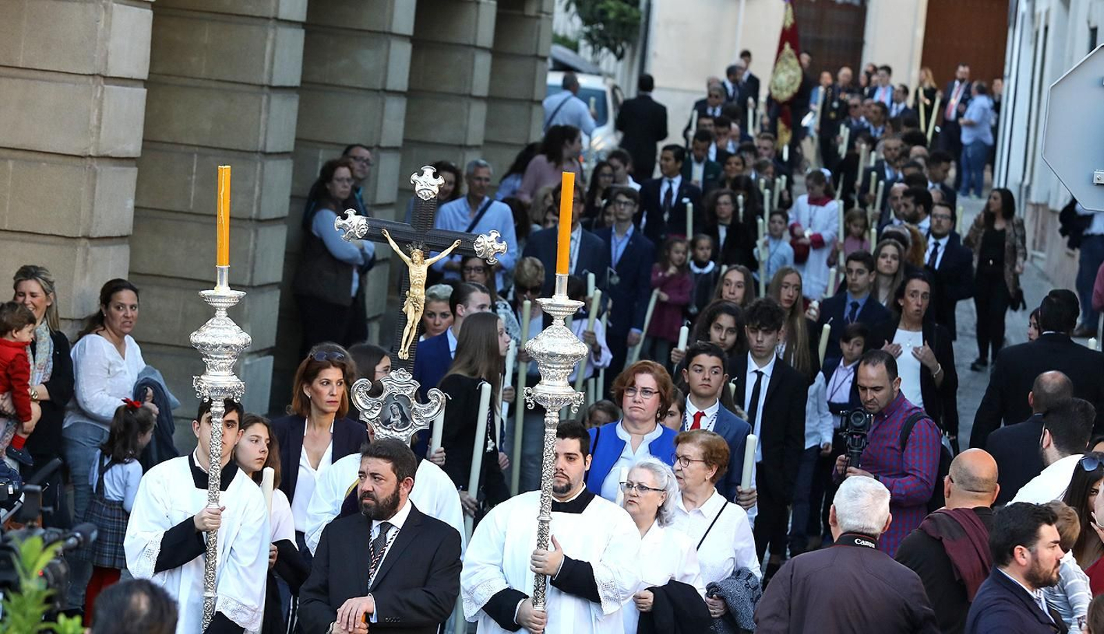 Imágenes del Vía Crucis de la Unión de Hermandades