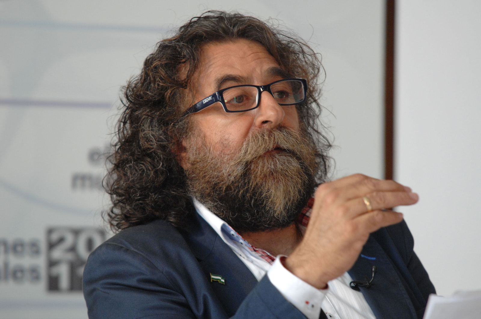 Antonio ‘Alemania’ cuando fue candidato a la alcaldía de Chiclana por el PSA en 2011.