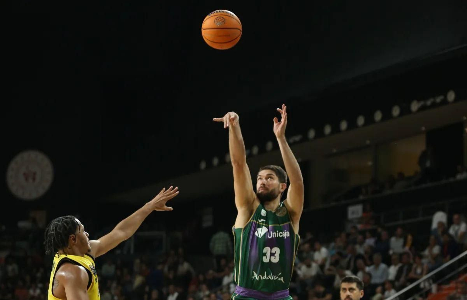 Tillie, durante el Mersin-Unicaja. Tillie, durante el Mersin-Unicaja.