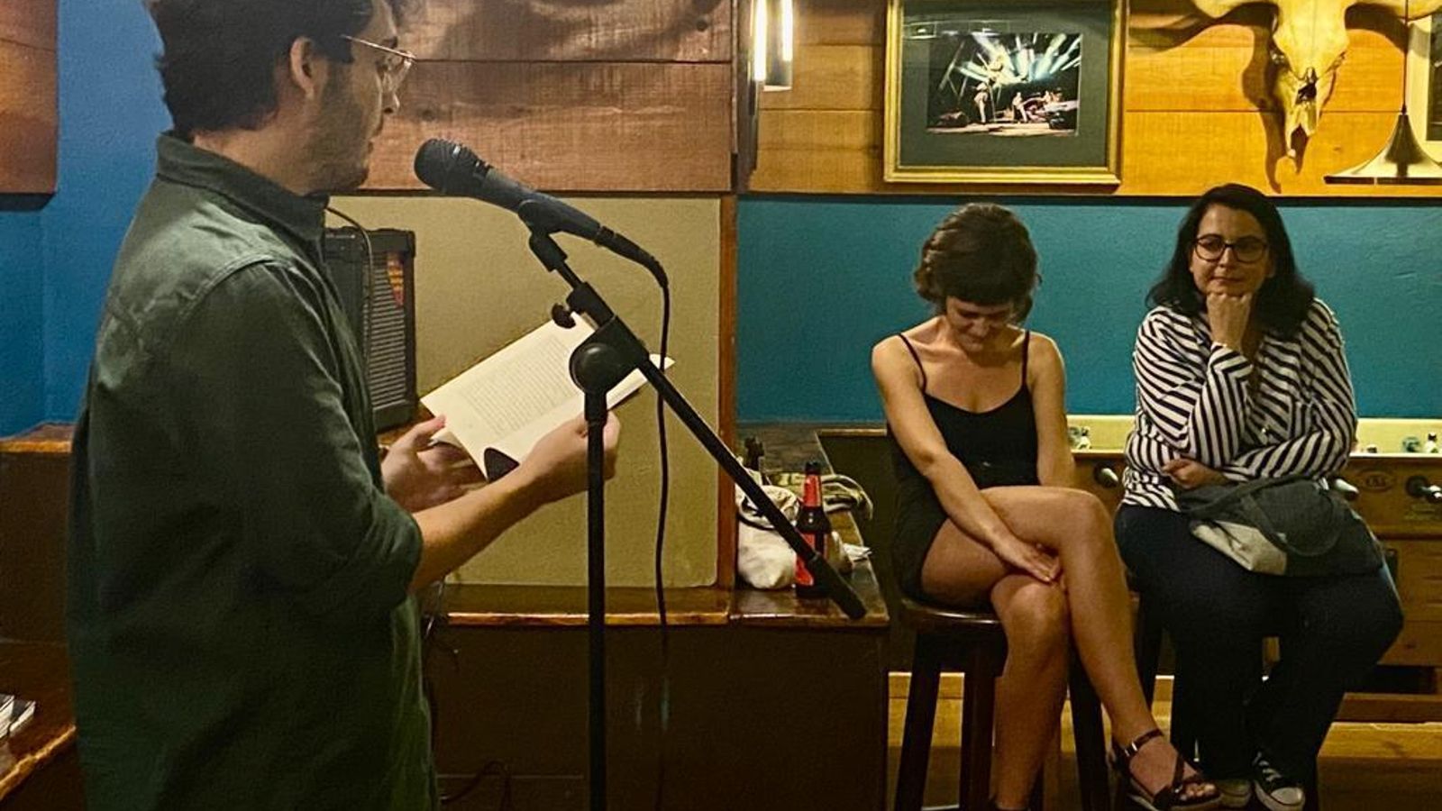 Carlos Catena Cózar, en una lectura de la Caja de Lot en el Tijuana.