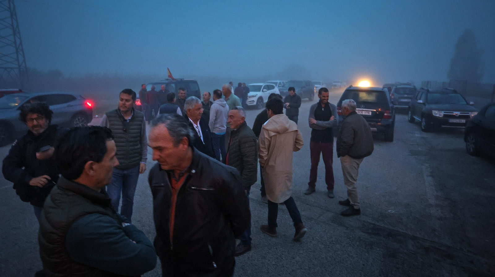 Agricultores de Jerez marchan hacia Algeciras