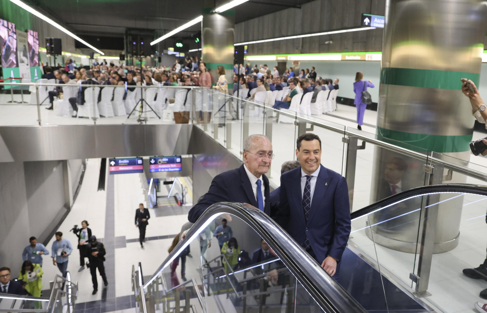 Las fotos de la inauguración del Metro al centro de Málaga