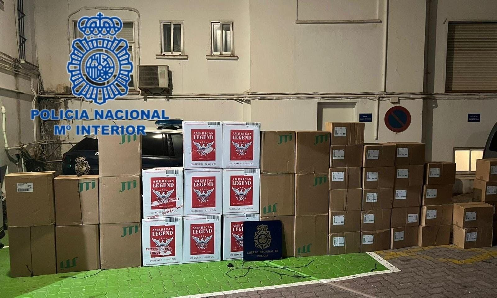 Tabaco de contrabando aprehendido en otra operación.