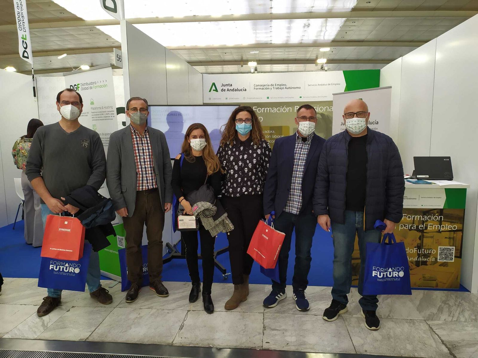 Representantes de la Escuela del Mármol en Madrid.