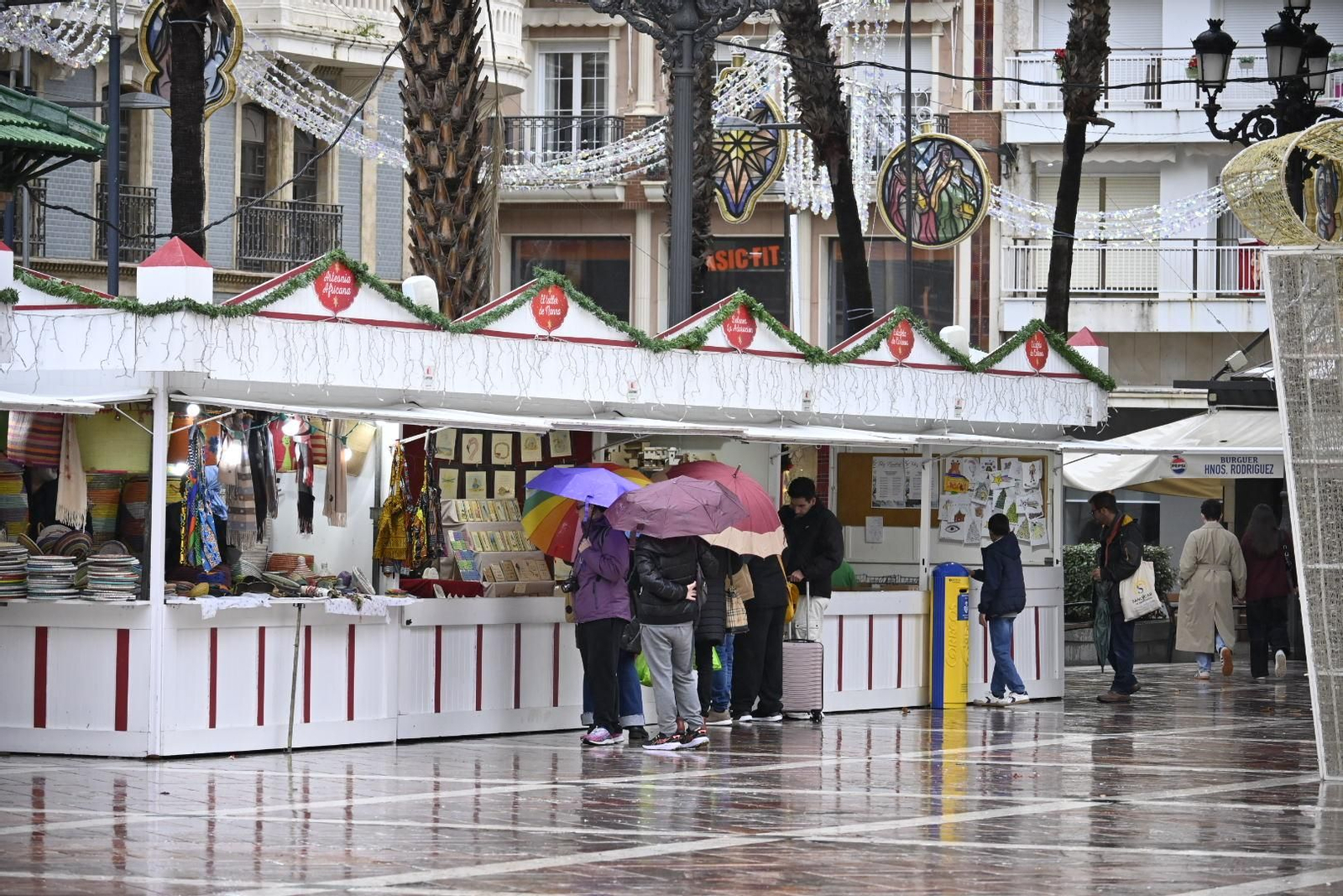 Imágenes de lluvia en la mañana del Domingo