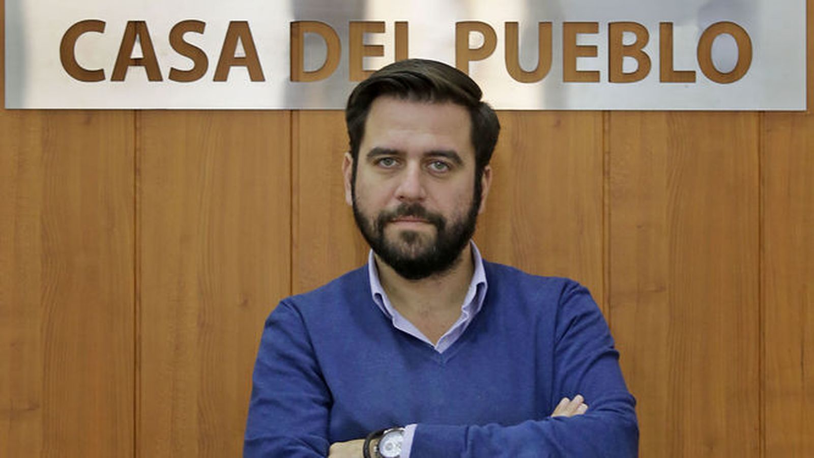 Fran González, durante la entrevista.