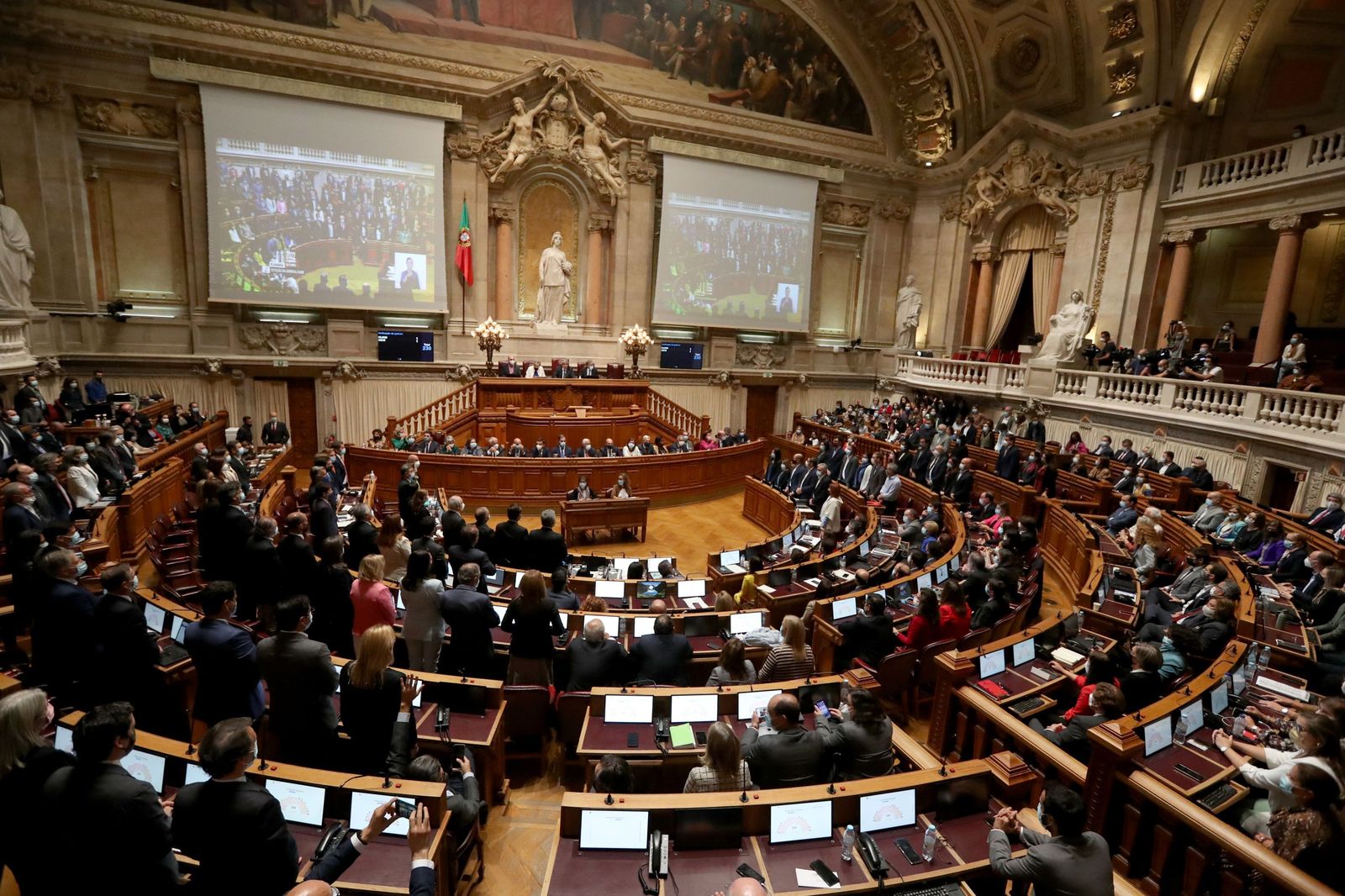 El Parlamento portugués.