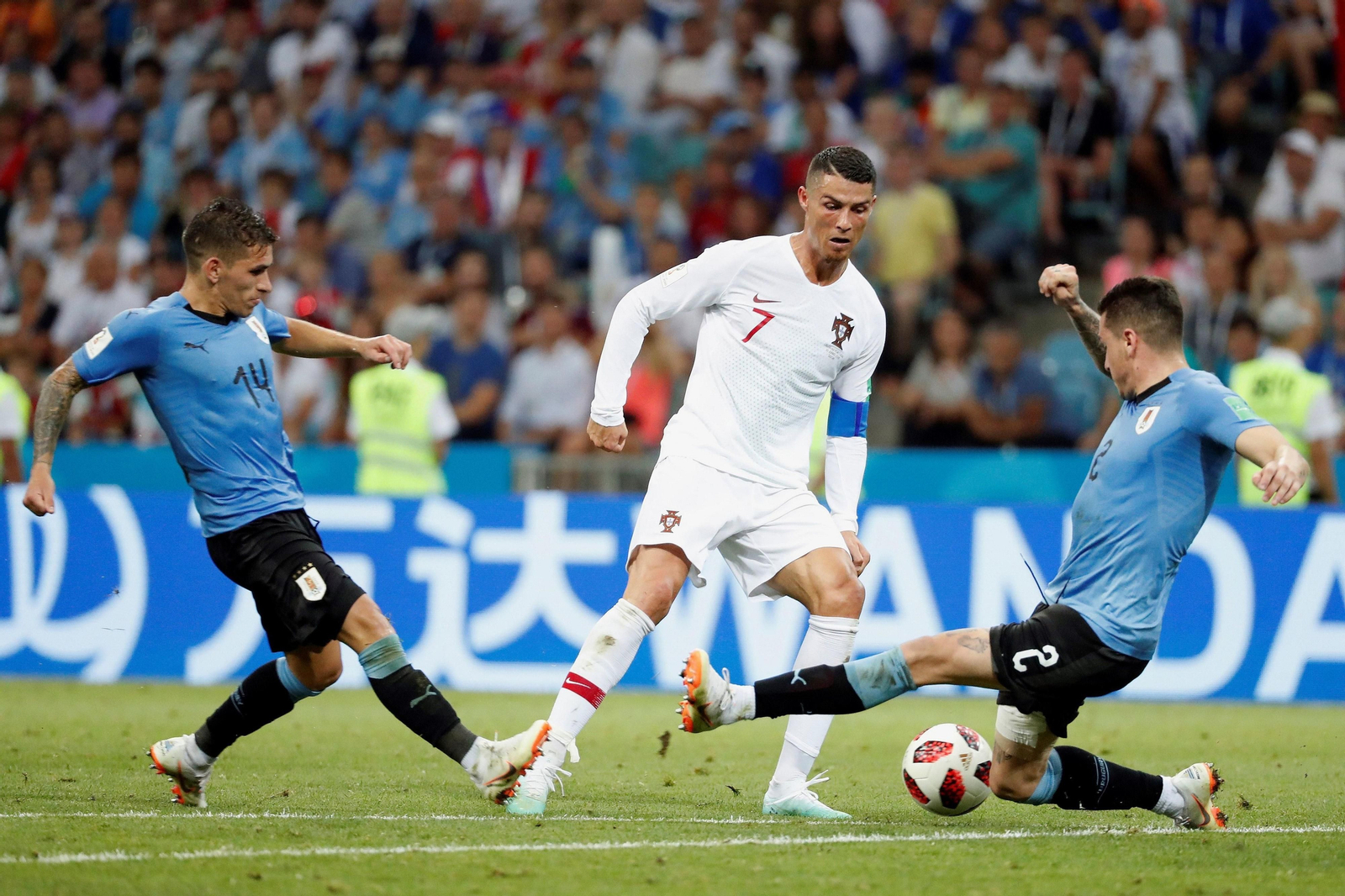 Las imágenes del Uruguay-Portugal