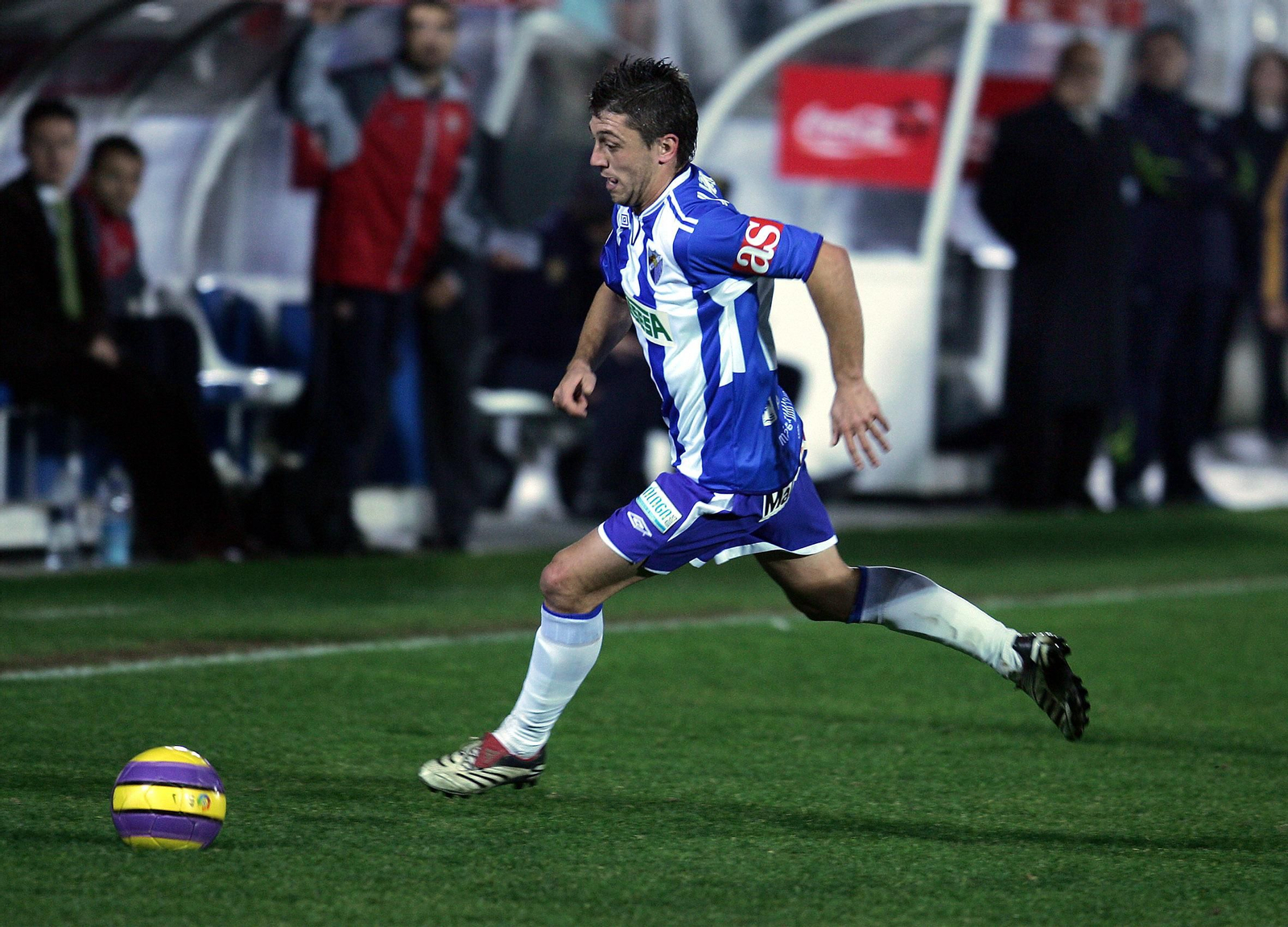 Jonatan Valle, en su etapa en el Málaga CF. Jonatan Valle, en su etapa en el Málaga CF.