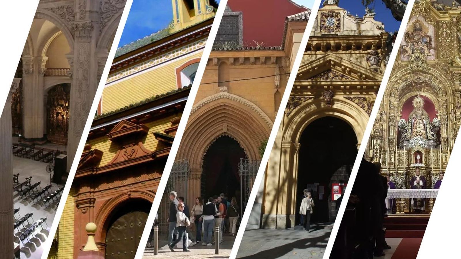Algunas de las iglesias de Sevilla que protagonizan la Semana Santa
