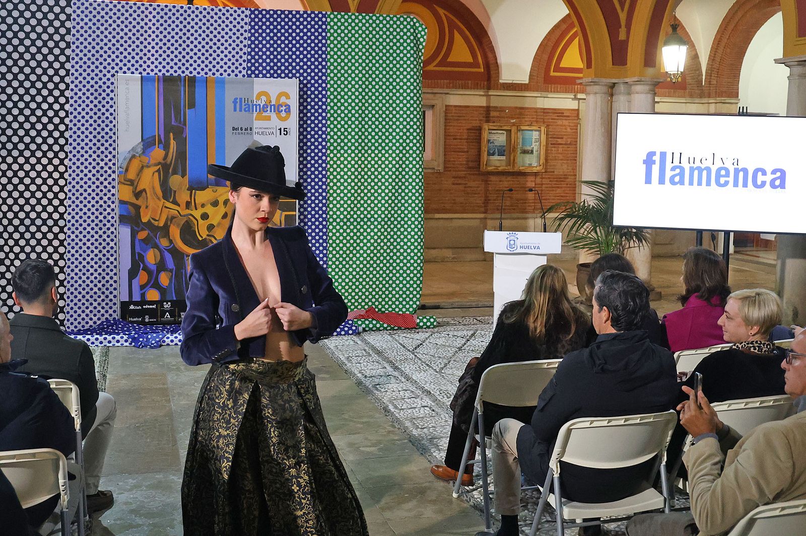 La presentación de la Pasarela Huelva Flamenca 2026, en fotografías