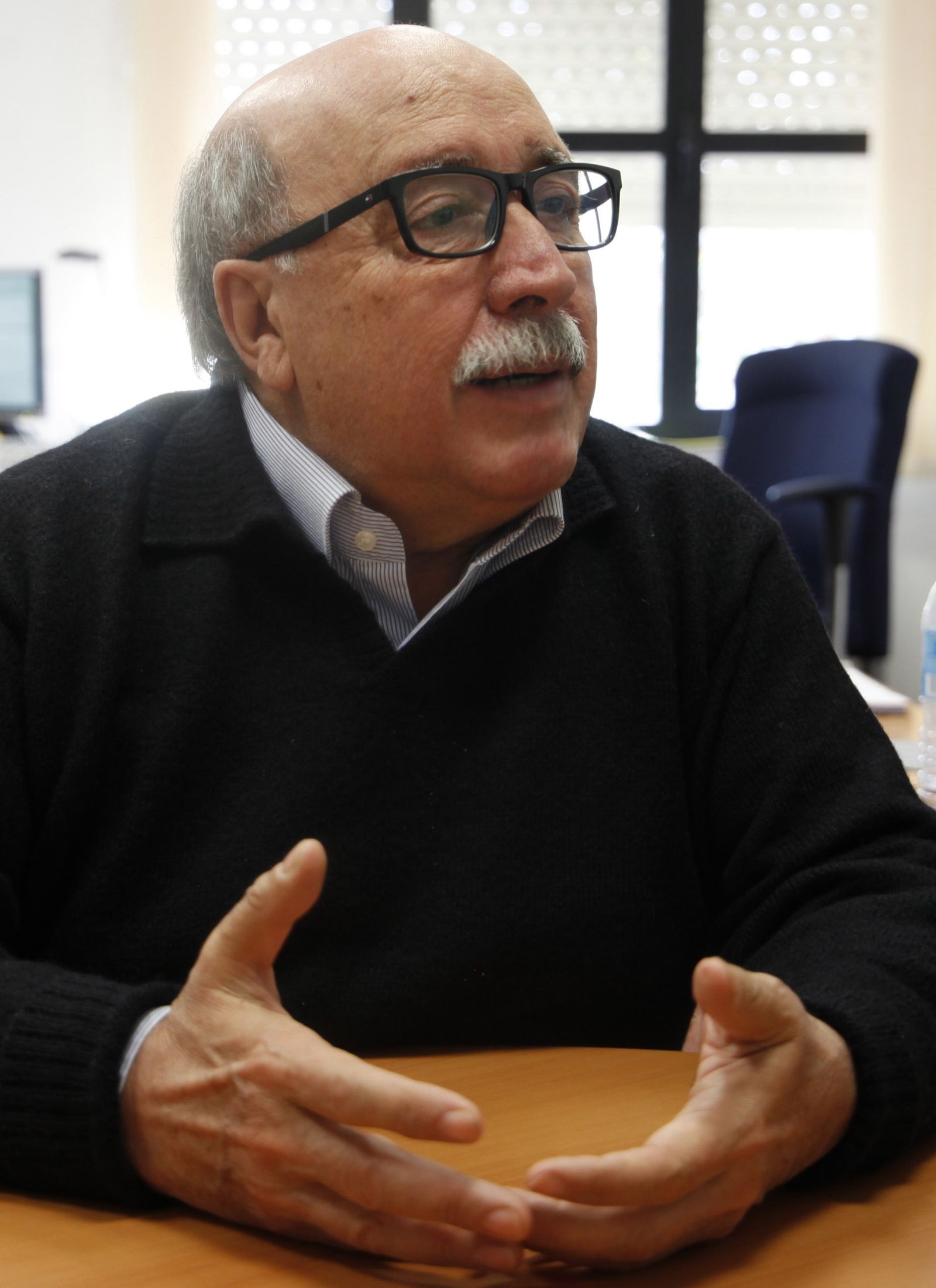 Florencio Zoido, en las instalaciones del CEPT, durante un momento de la entrevista.