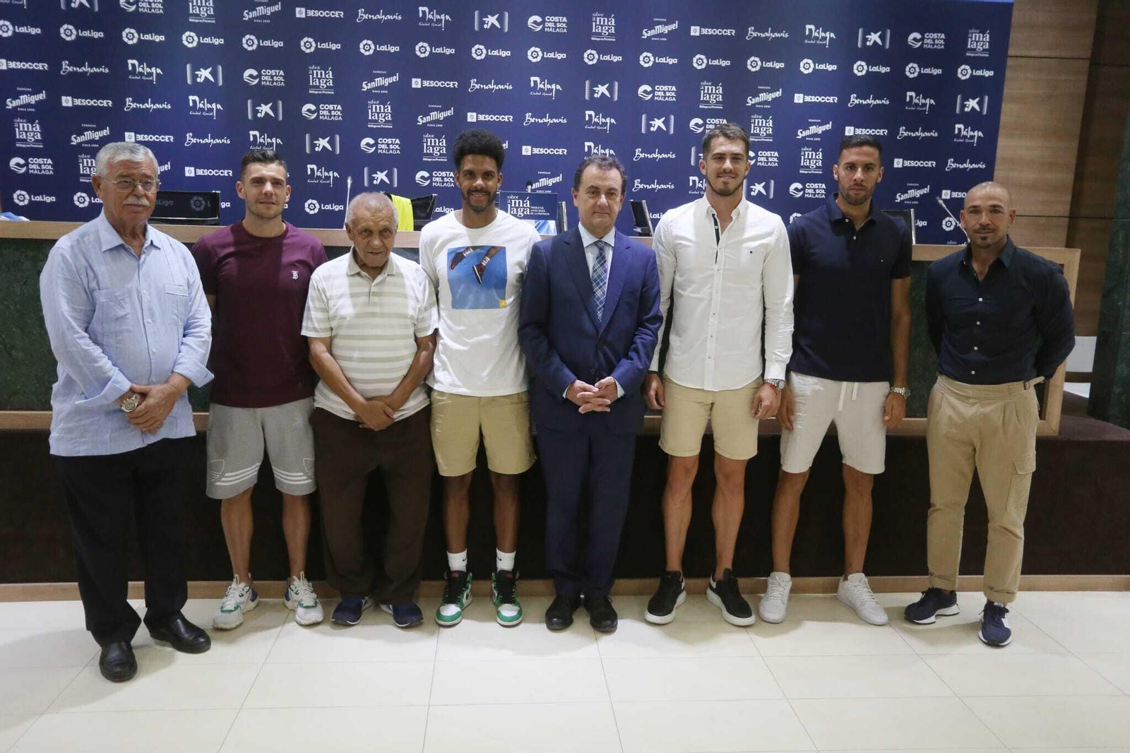 Las fotos de la presentación de Gallar, Burgos, Yáñez y Ramalho