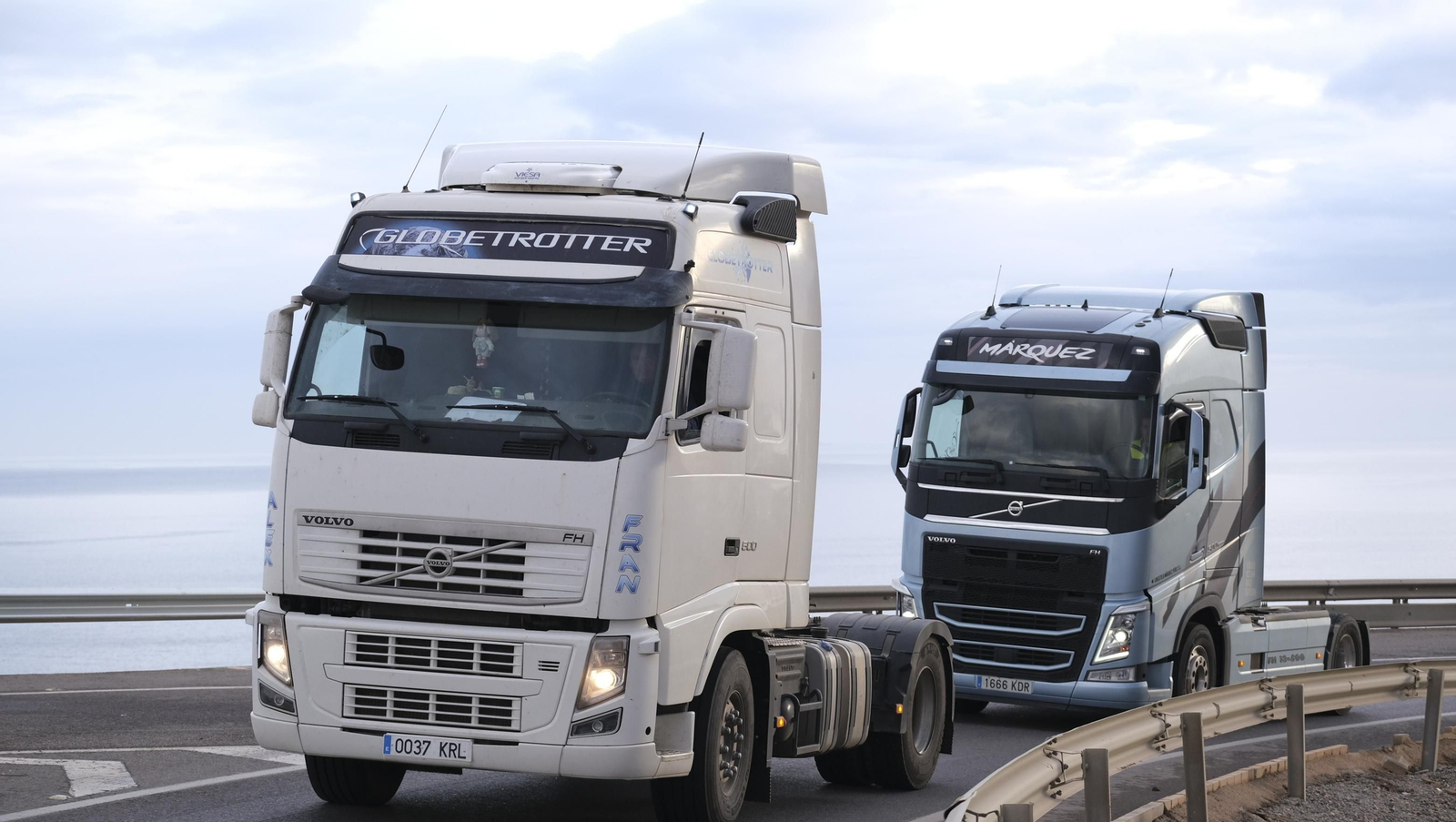 Fotogalería de la protesta de los camioneros de Almería