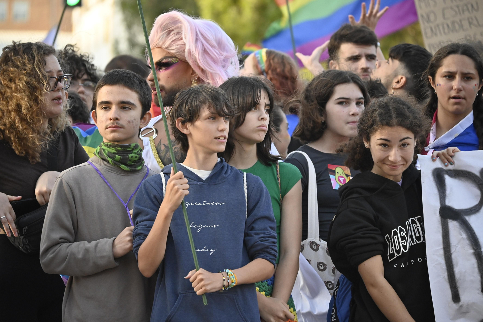 Las mejores imágenes de la manifestacióndel del Orgullo LGTBI en Huelva