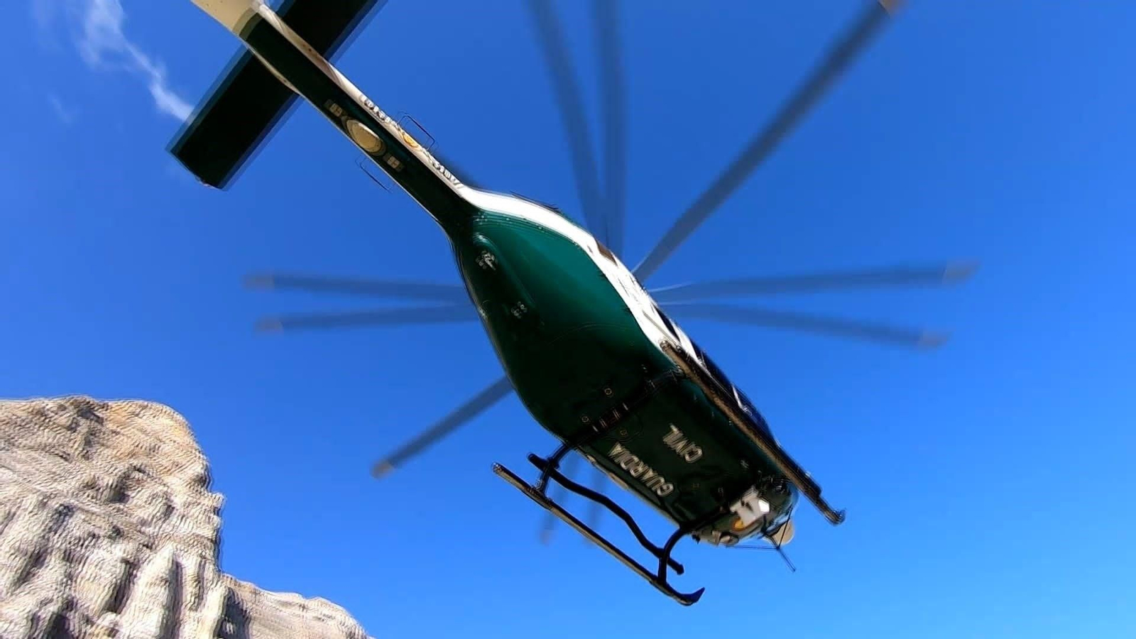 Un helicóptero de la Guardia Civil.