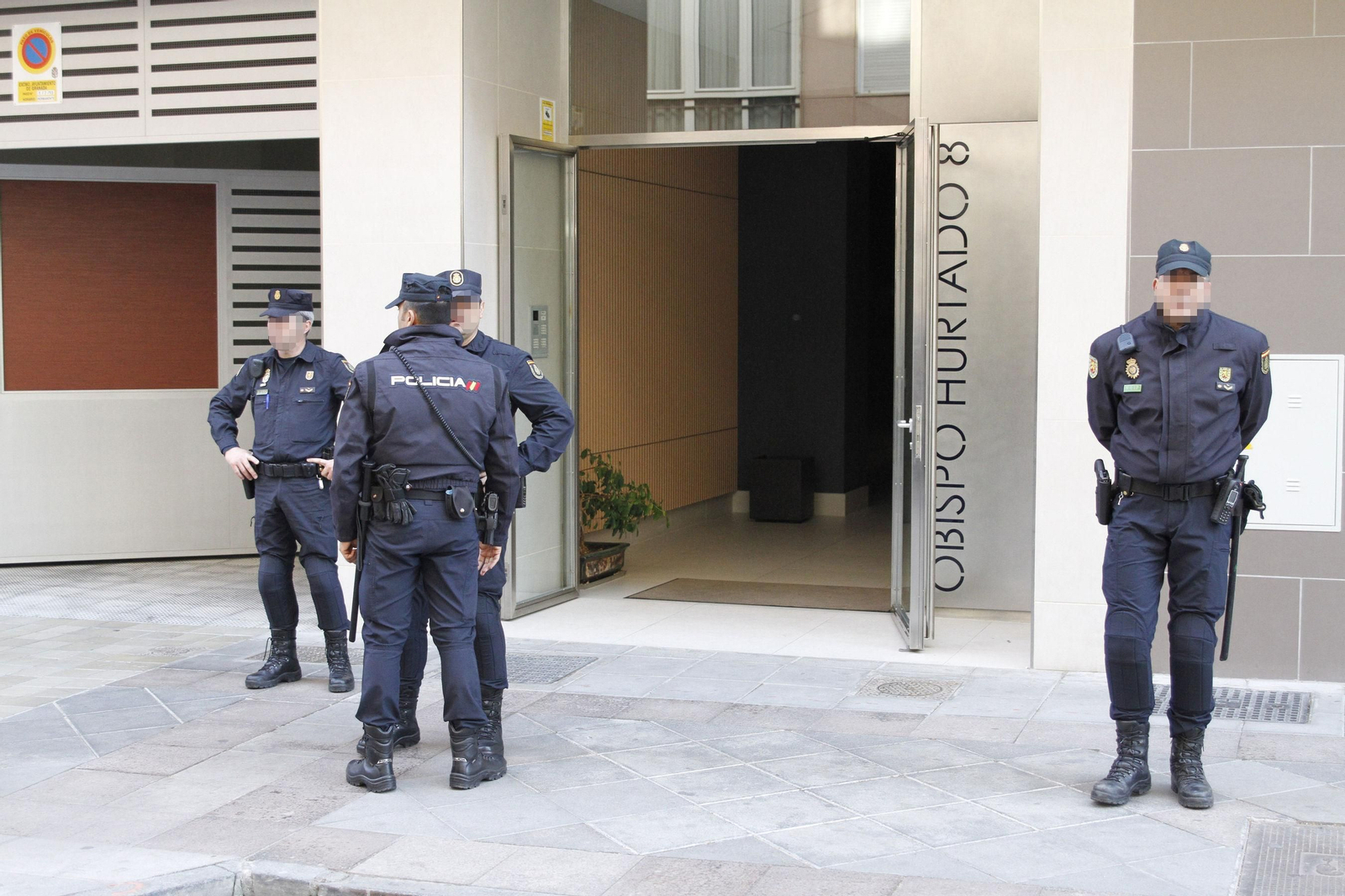 El día de las detenciones y registros, el edificio fue un lugar clave.