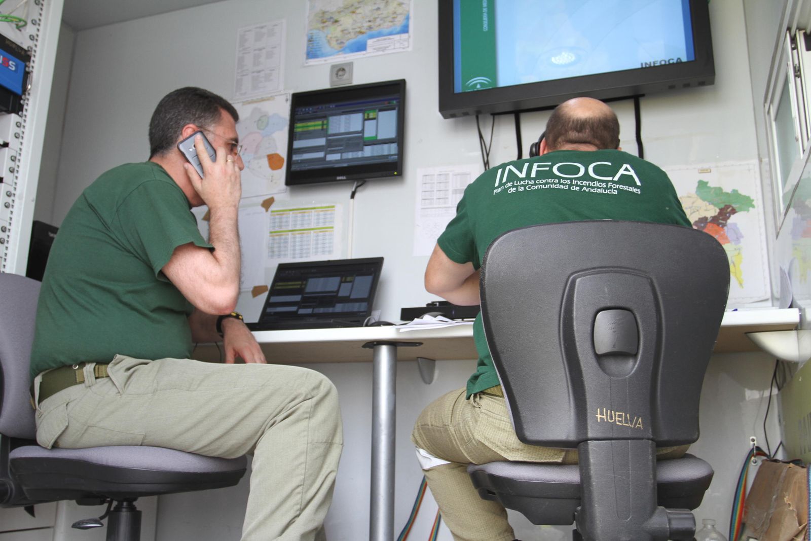 Las imágenes del incendio en Moguer y Mazagón