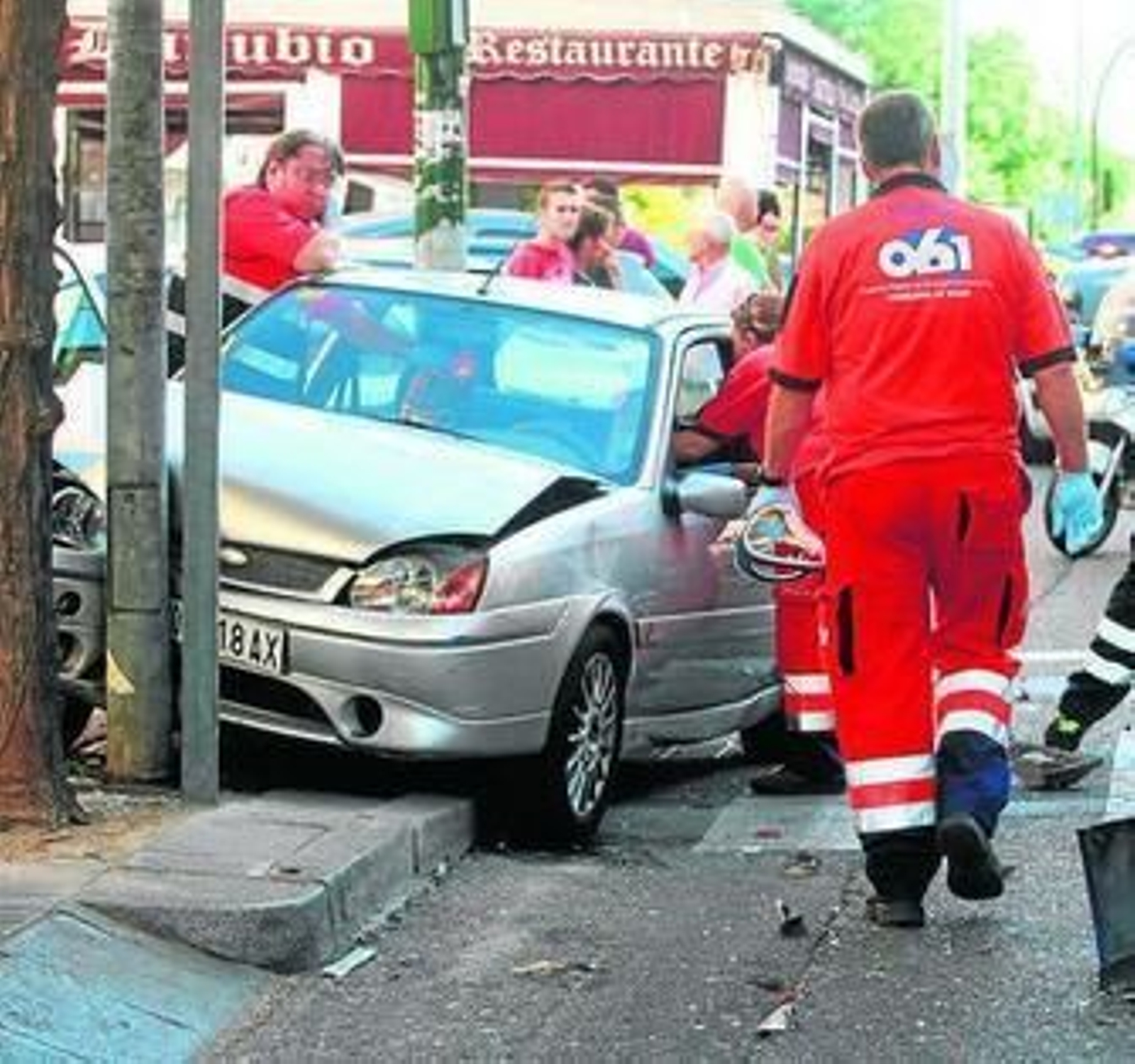 Aspecto en el que quedó uno de los vehículos siniestrados.