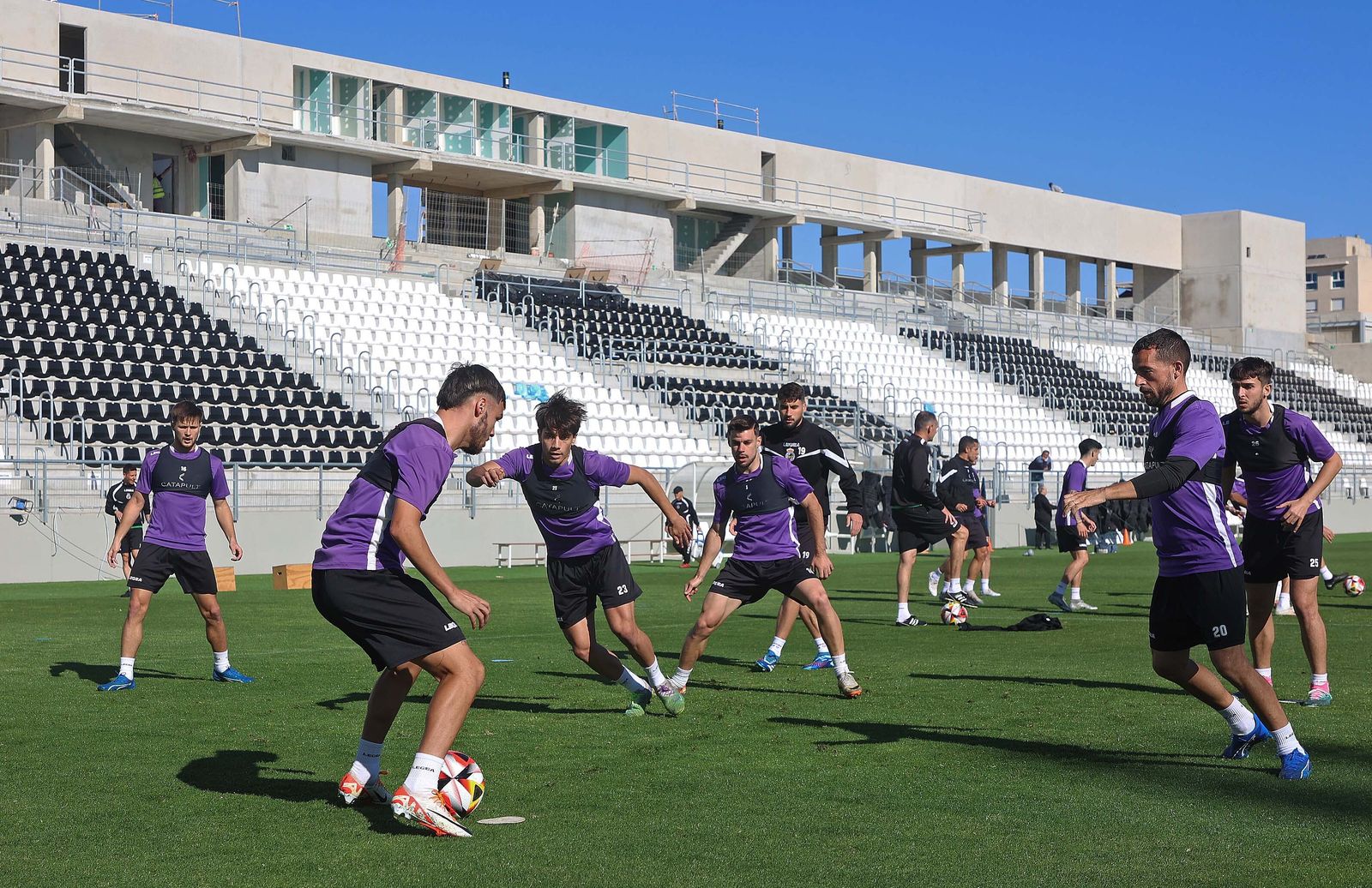 Fotos del entrenamiento de la Balona