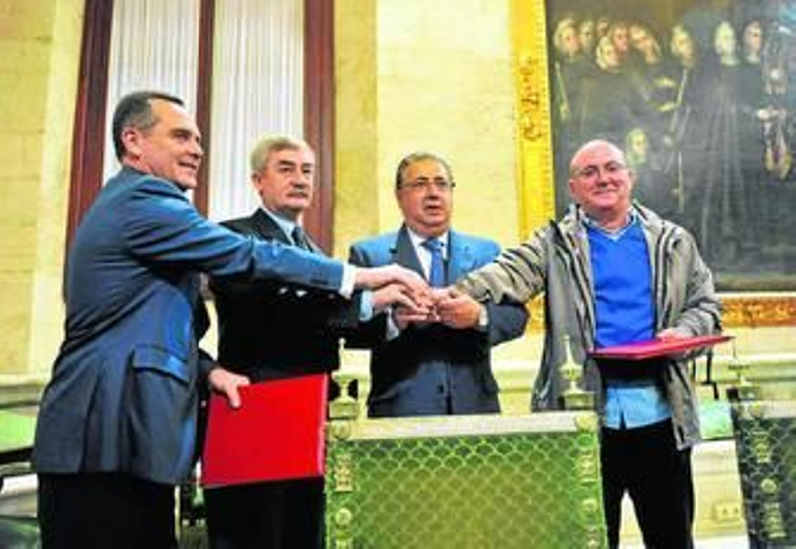 El gobierno y el Sppme firma el acuerdo para pagar los atrasos, la pasada Feria de Abril.