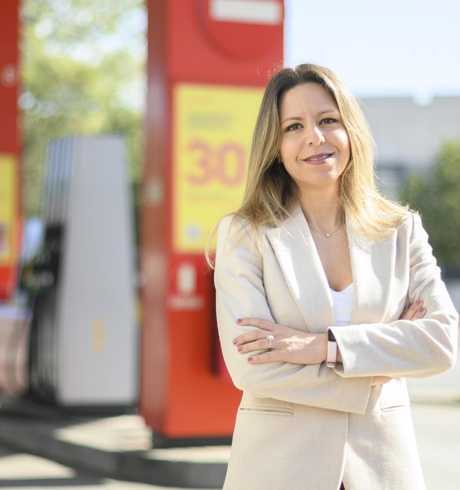 Beatriz Lacañina, presidenta de la Asociación Provincial de Empresarios de Estaciones de Servicio de Sevilla (APES Sevilla).