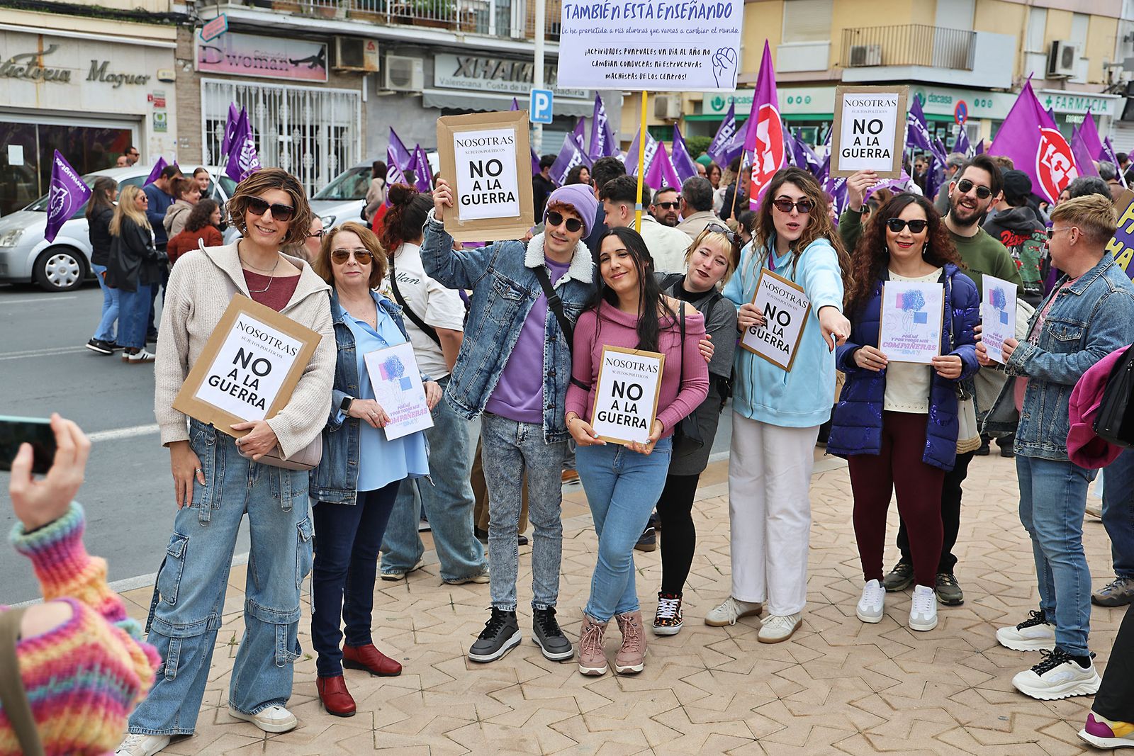 8M: Las fotografías de la manifestación del Día de la Mujer